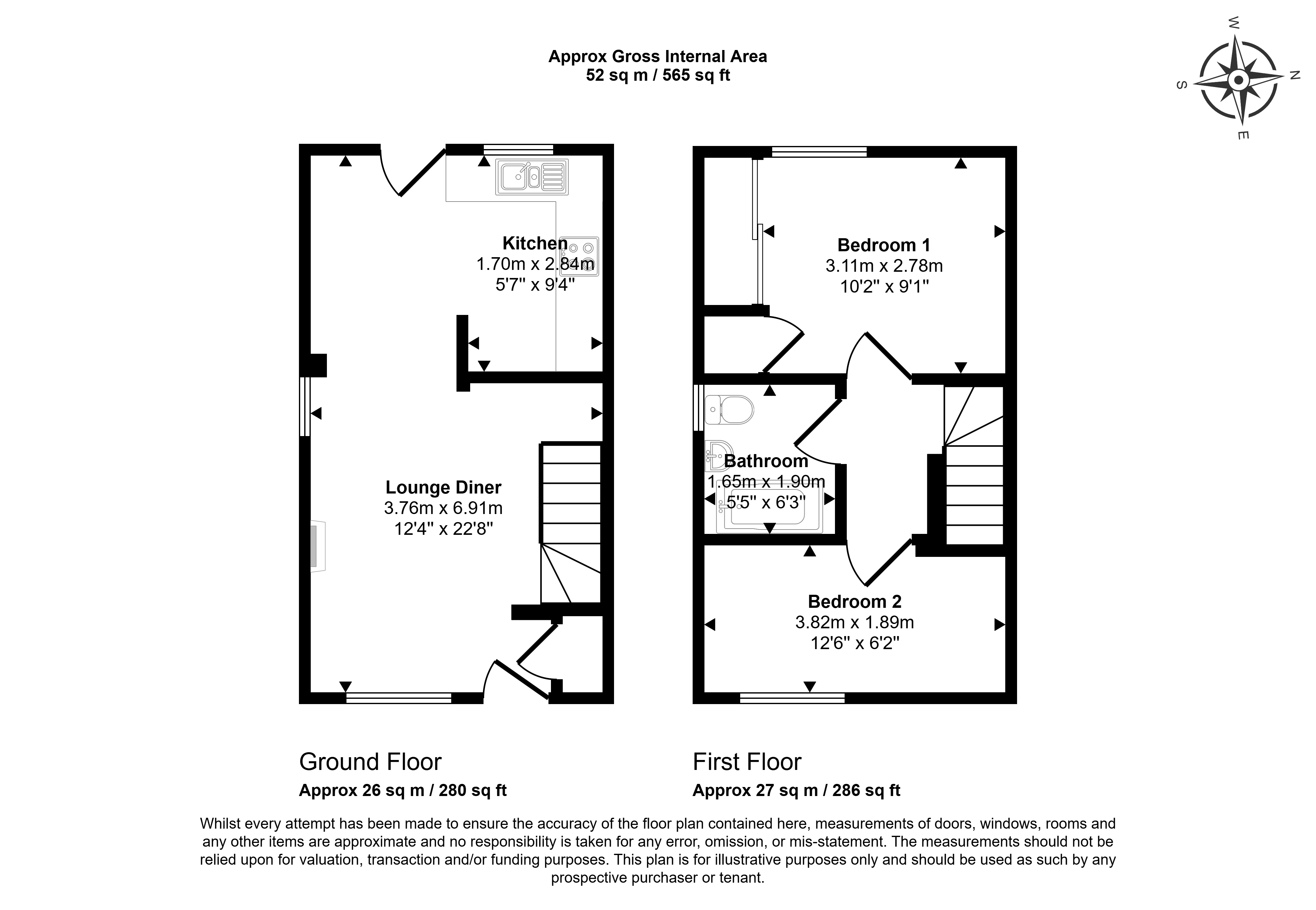 16, Goodwood Close, Fareham floorplan