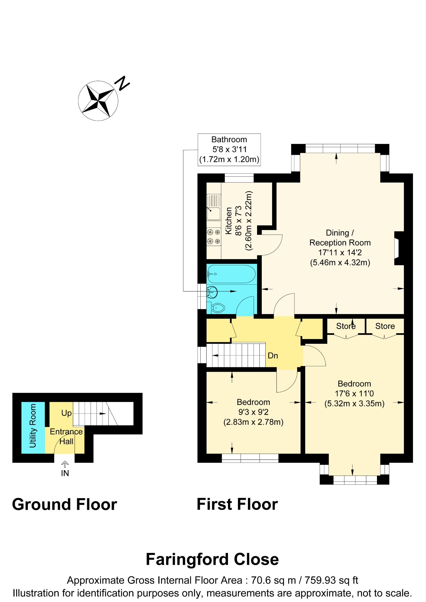 16, Faringford Close, Potters Bar floorplan