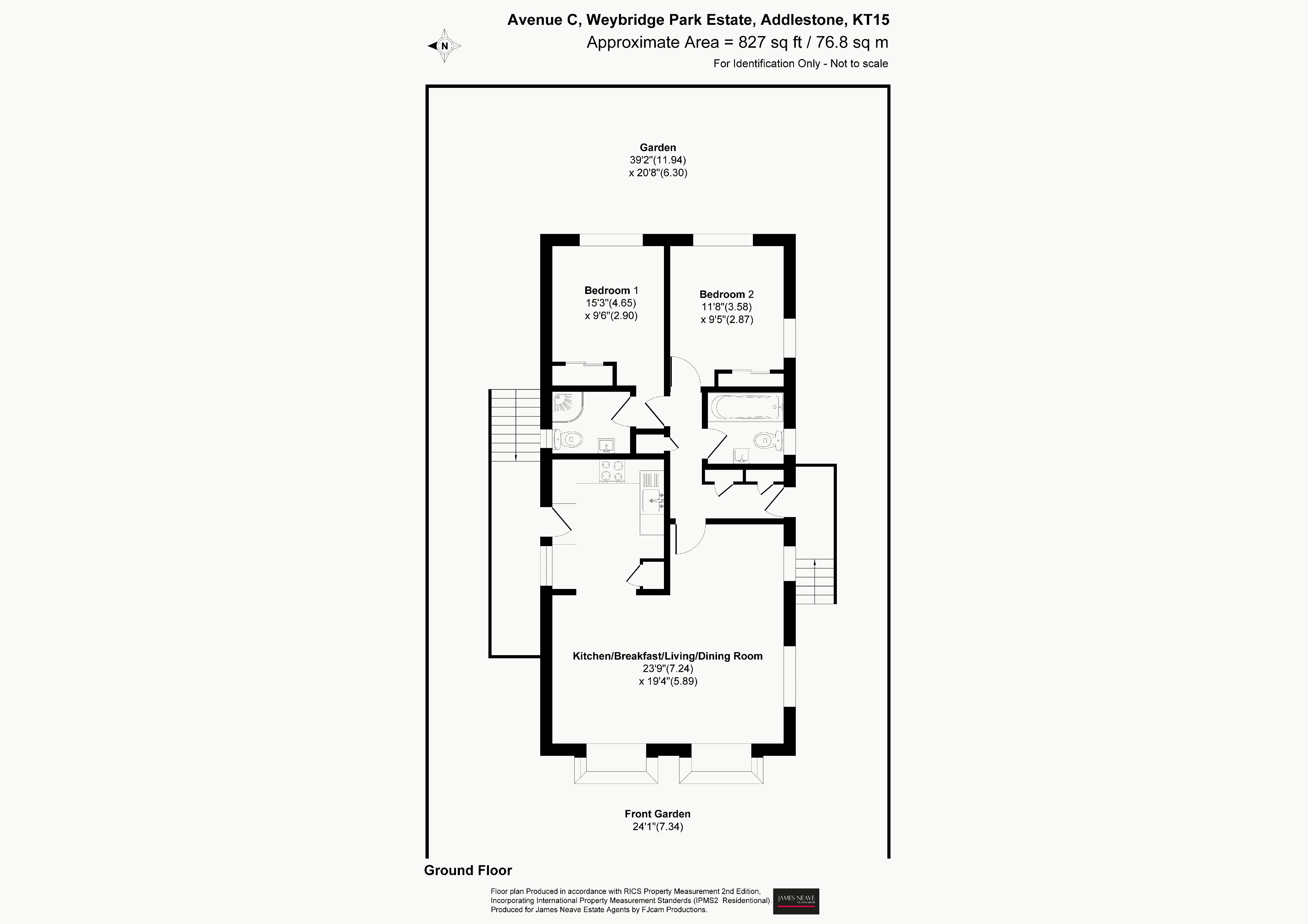 6, Avenue C, Addlestone floorplan