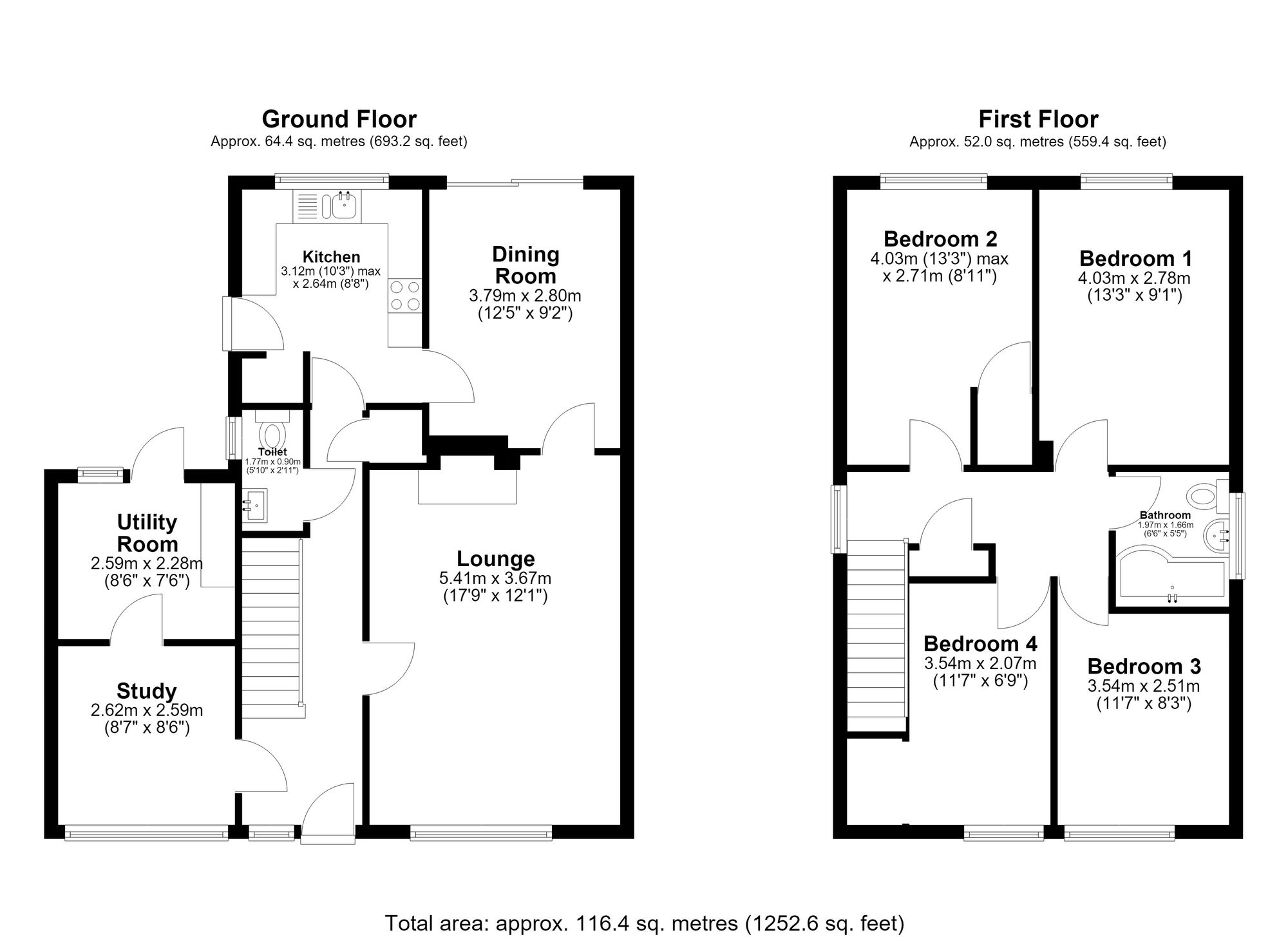 4 Gorse Close, Bury St. Edmunds floorplan