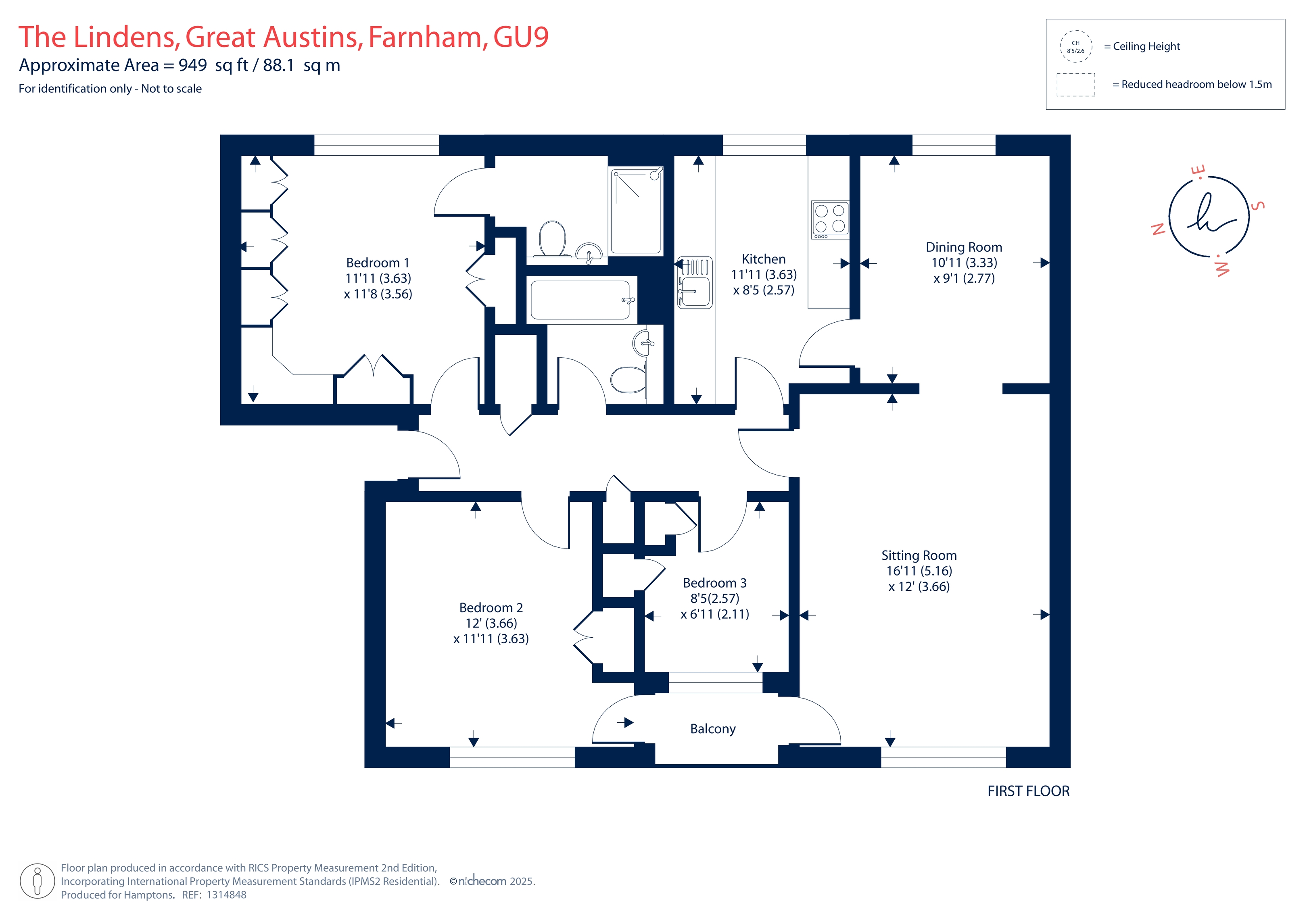 Great Austins, Farnham, GU9 floorplan