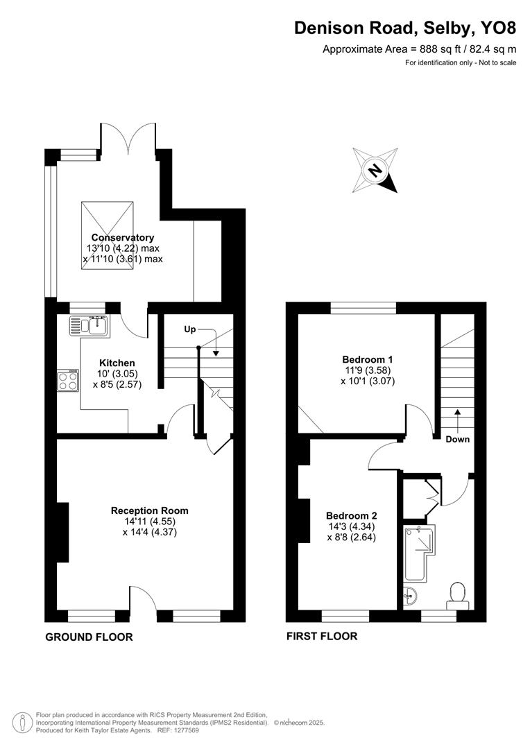44, Denison Road, Selby floorplan