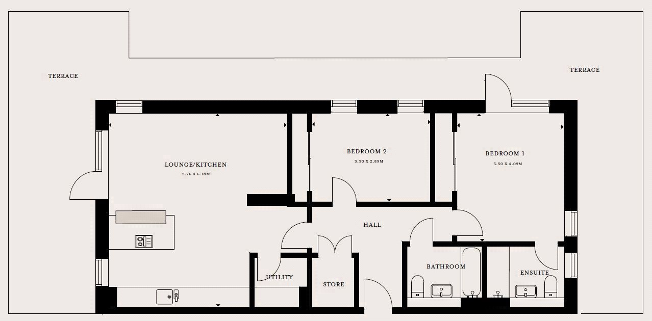 Penthouse 14 - The Avenue,, Penthouse 14 - The Avenue, Edinburgh floorplan
