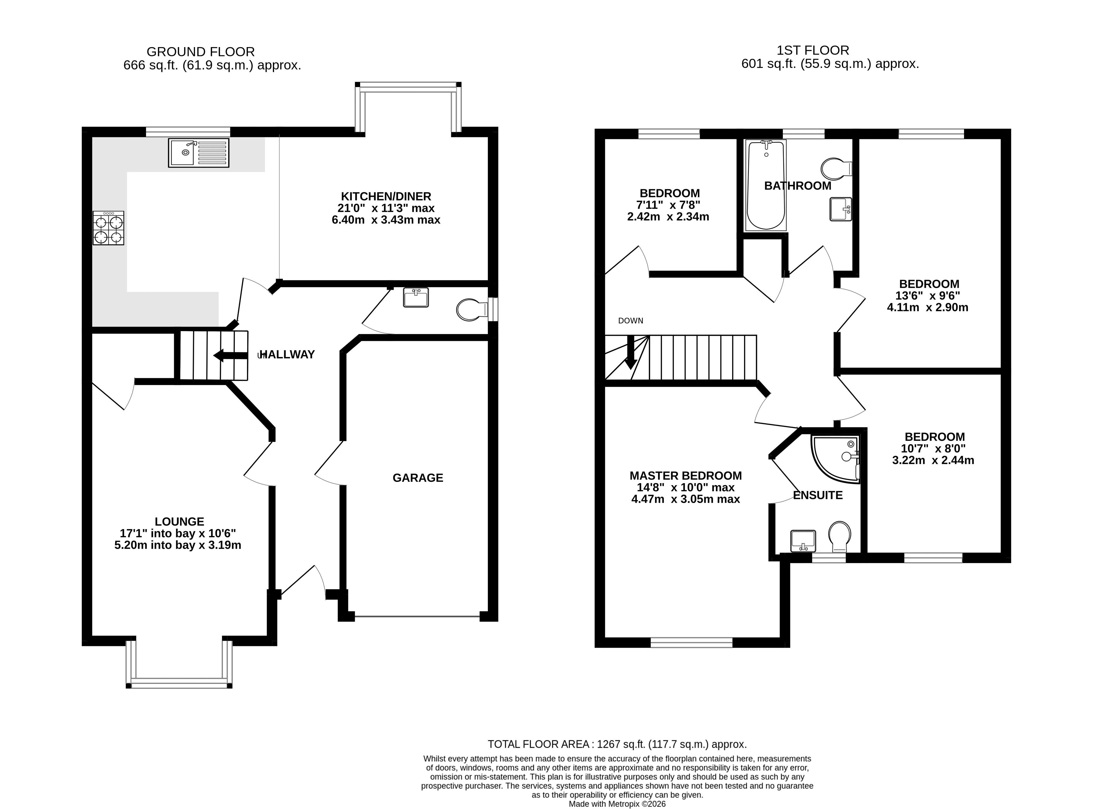 9, Aintree Drive, Market Rasen floorplan