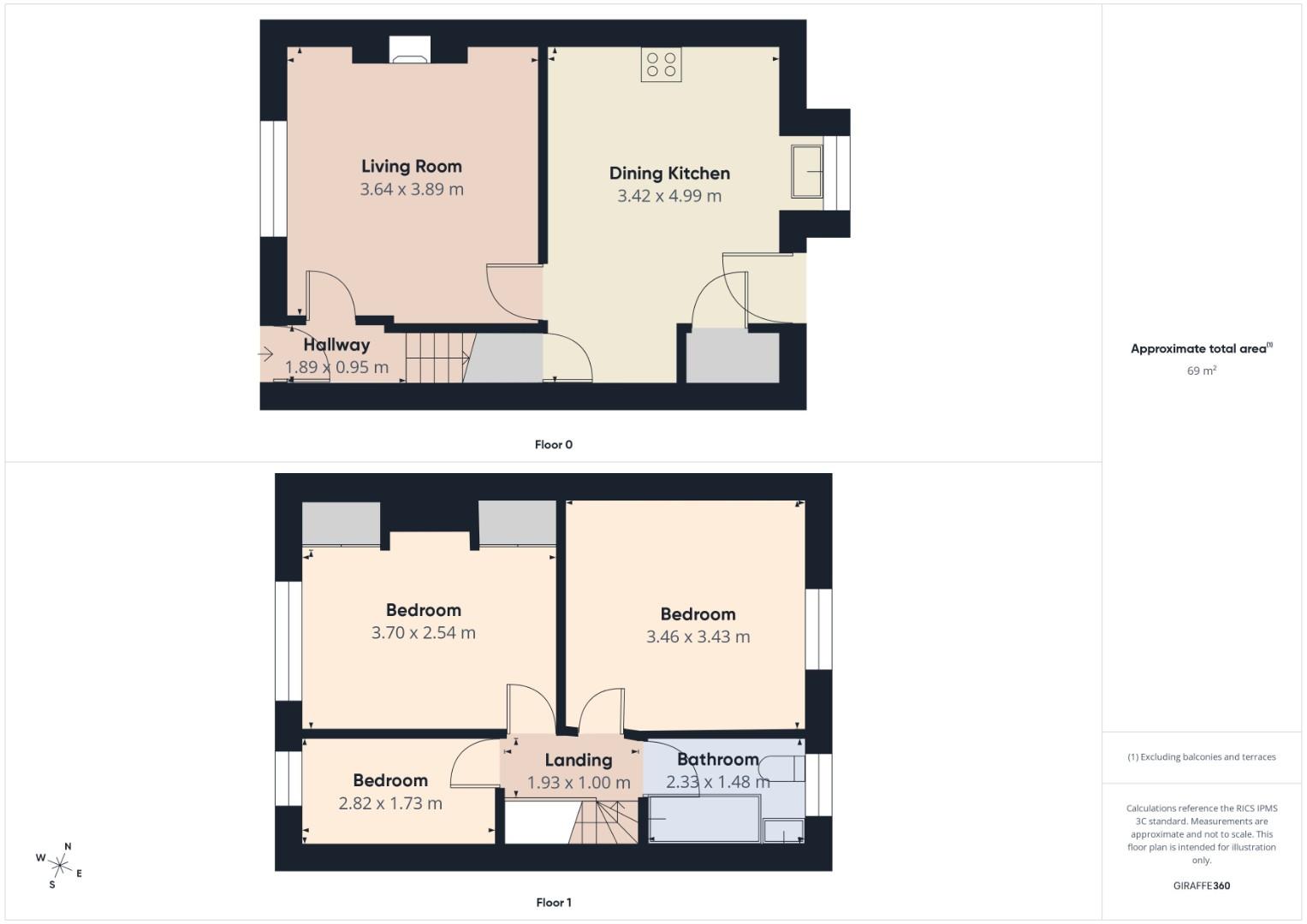 3, Balfour Street, Bingley floorplan