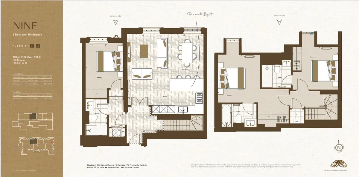 Trent Park, London floorplan