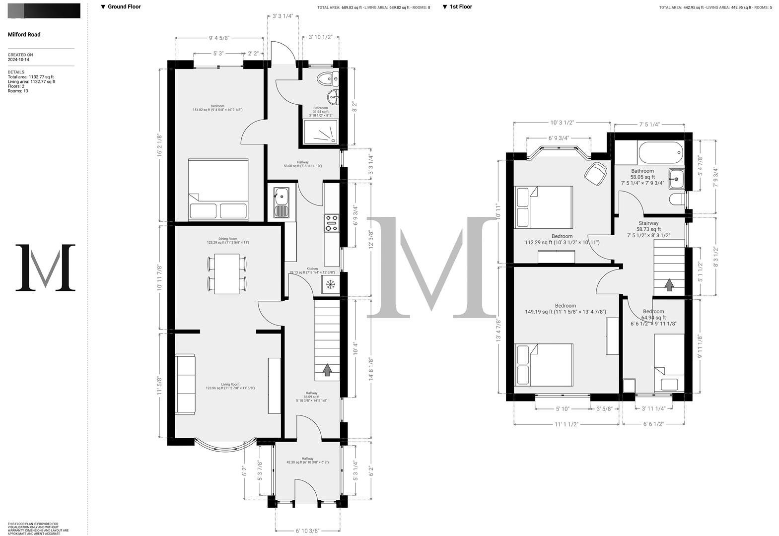35, Milford Road, Middlesex floorplan