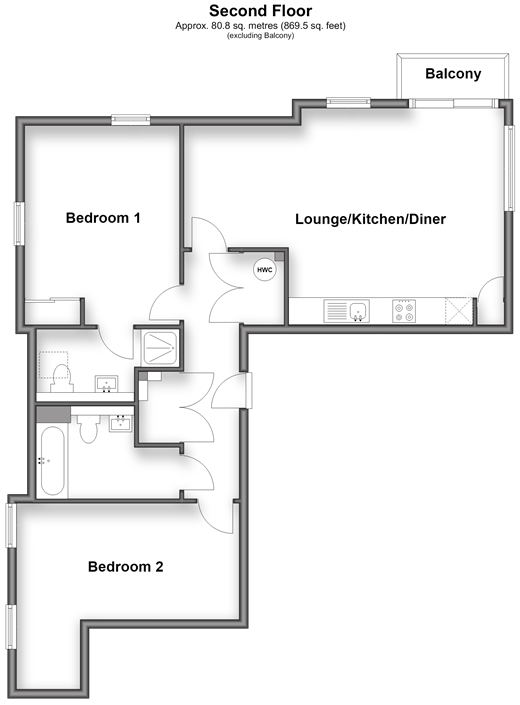 Outwood Lane, Chipstead floorplan
