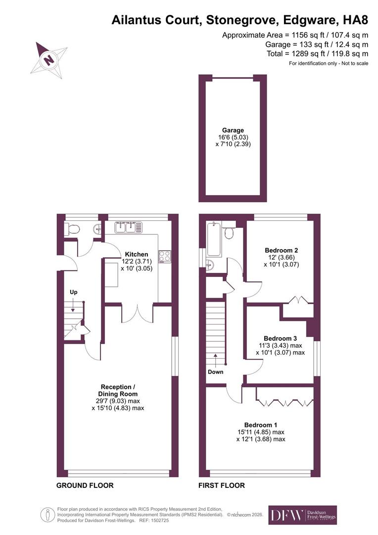 Flat 15, Ailantus Court, Stonegrove, Edgware floorplan