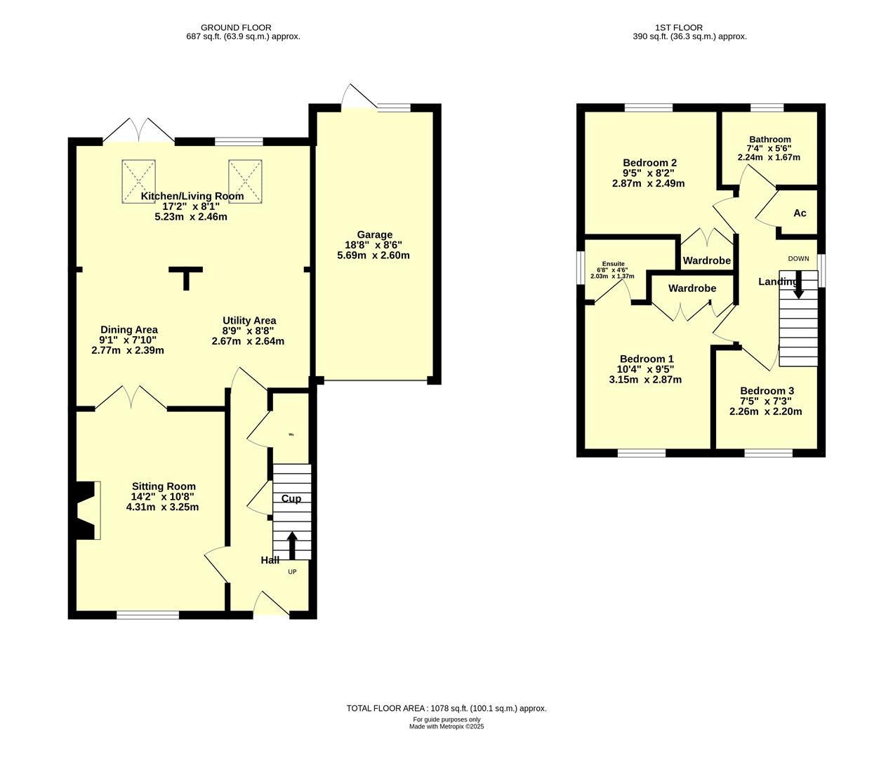 3, Blenheim Drive, Cullompton floorplan