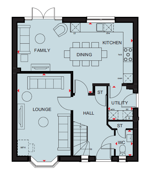 H8774190, Southern Cross, Wixams, Bedford floorplan