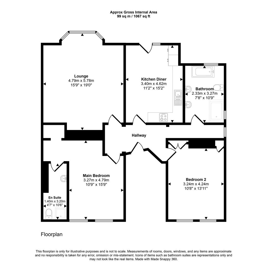 23b, Fourth Avenue, Hove floorplan