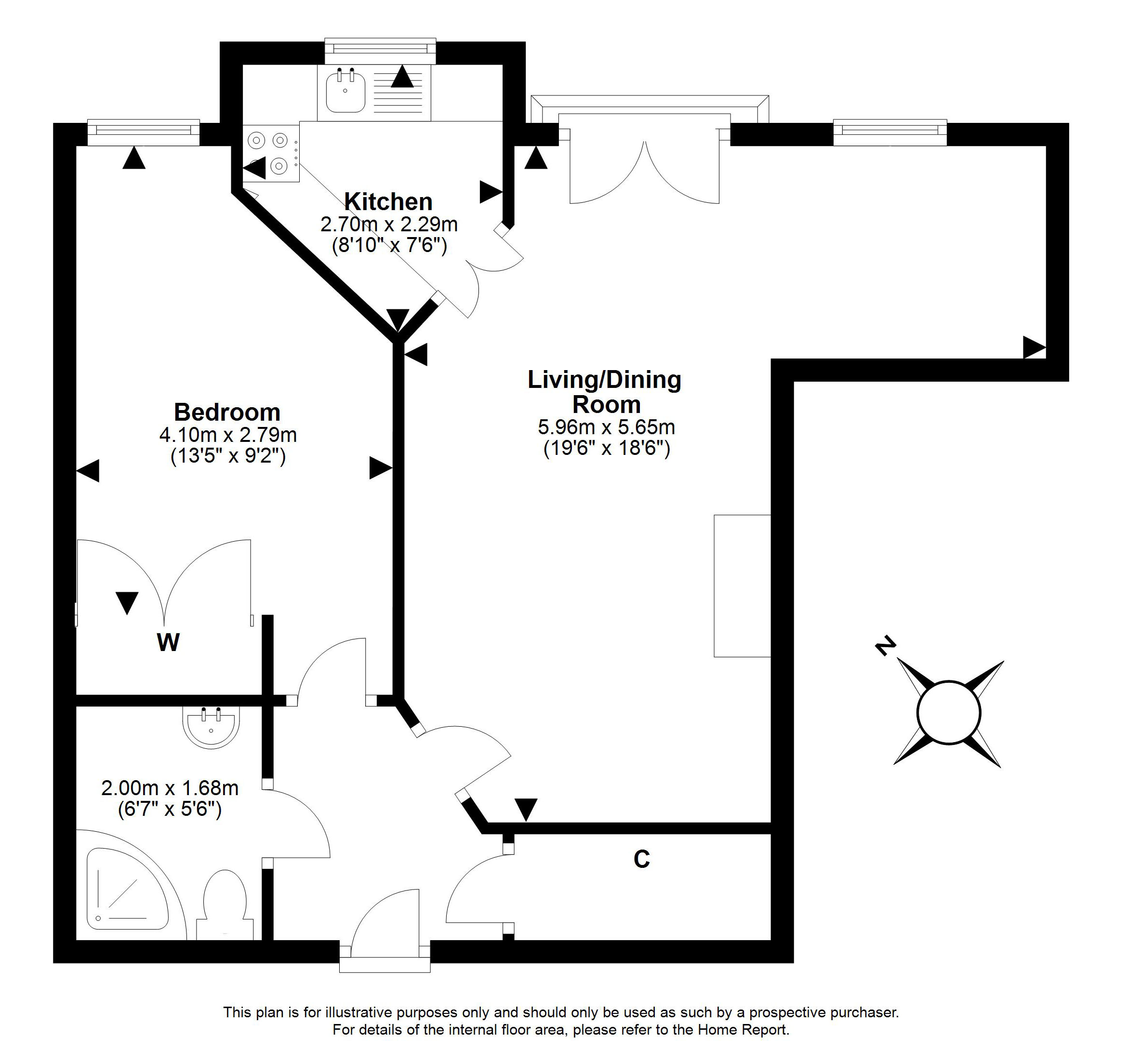 27/310, West Savile Terrace, Blackford, Edinburgh floorplan