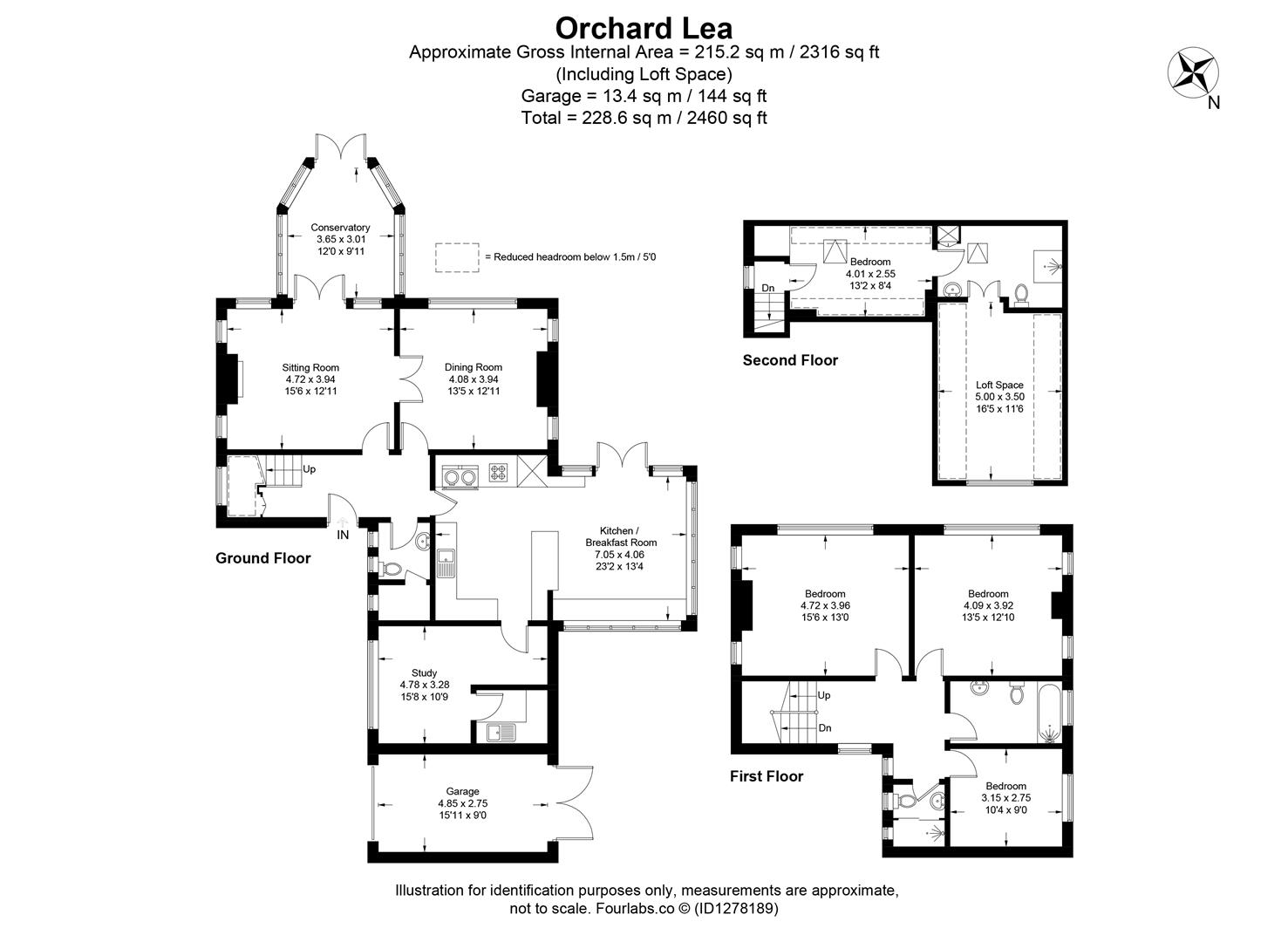 Orchard Lea, High Street, Tewkesbury floorplan