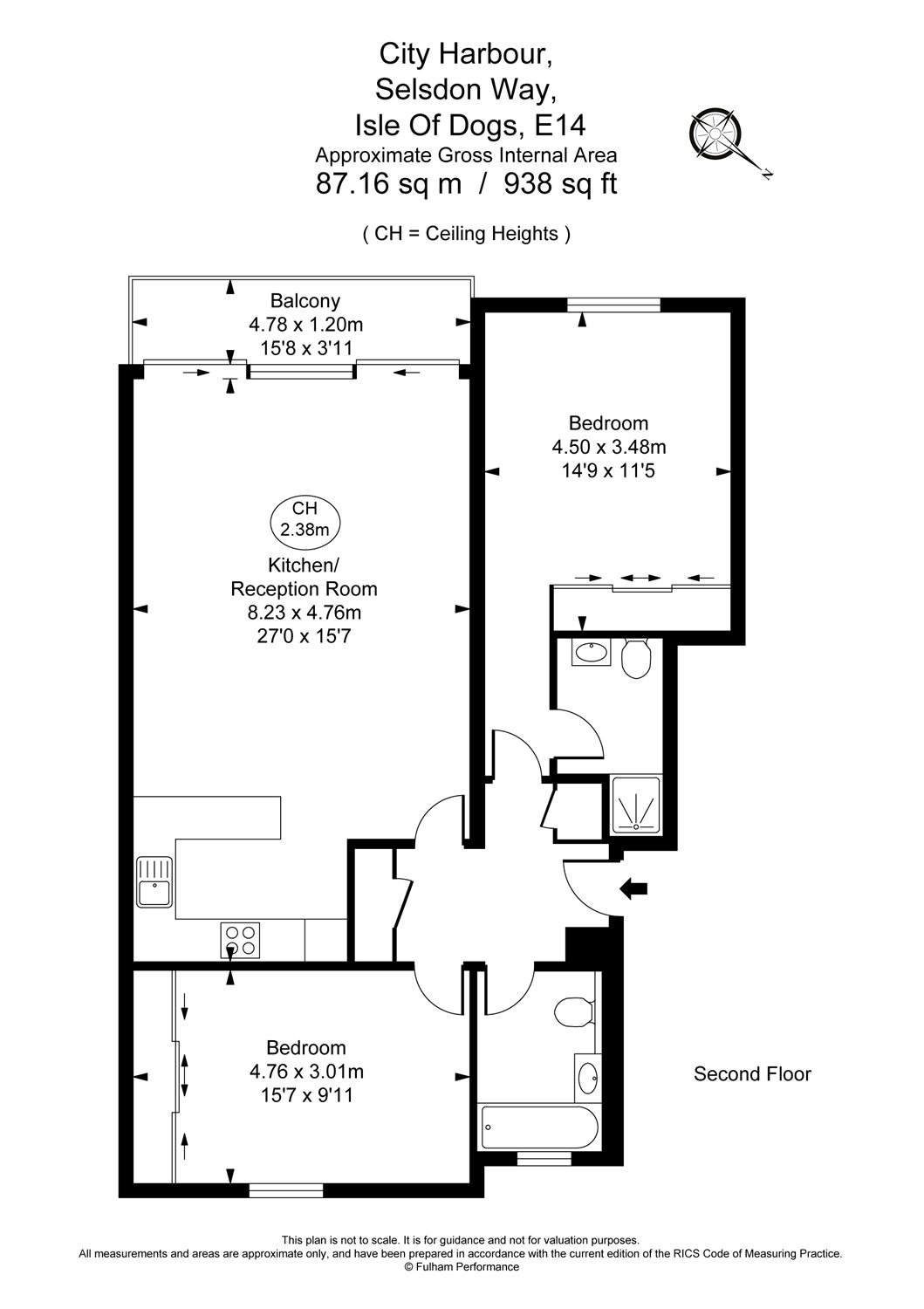 2 Bedrooms Flat to rent in City Harbour, 8 Selsdon Way E14