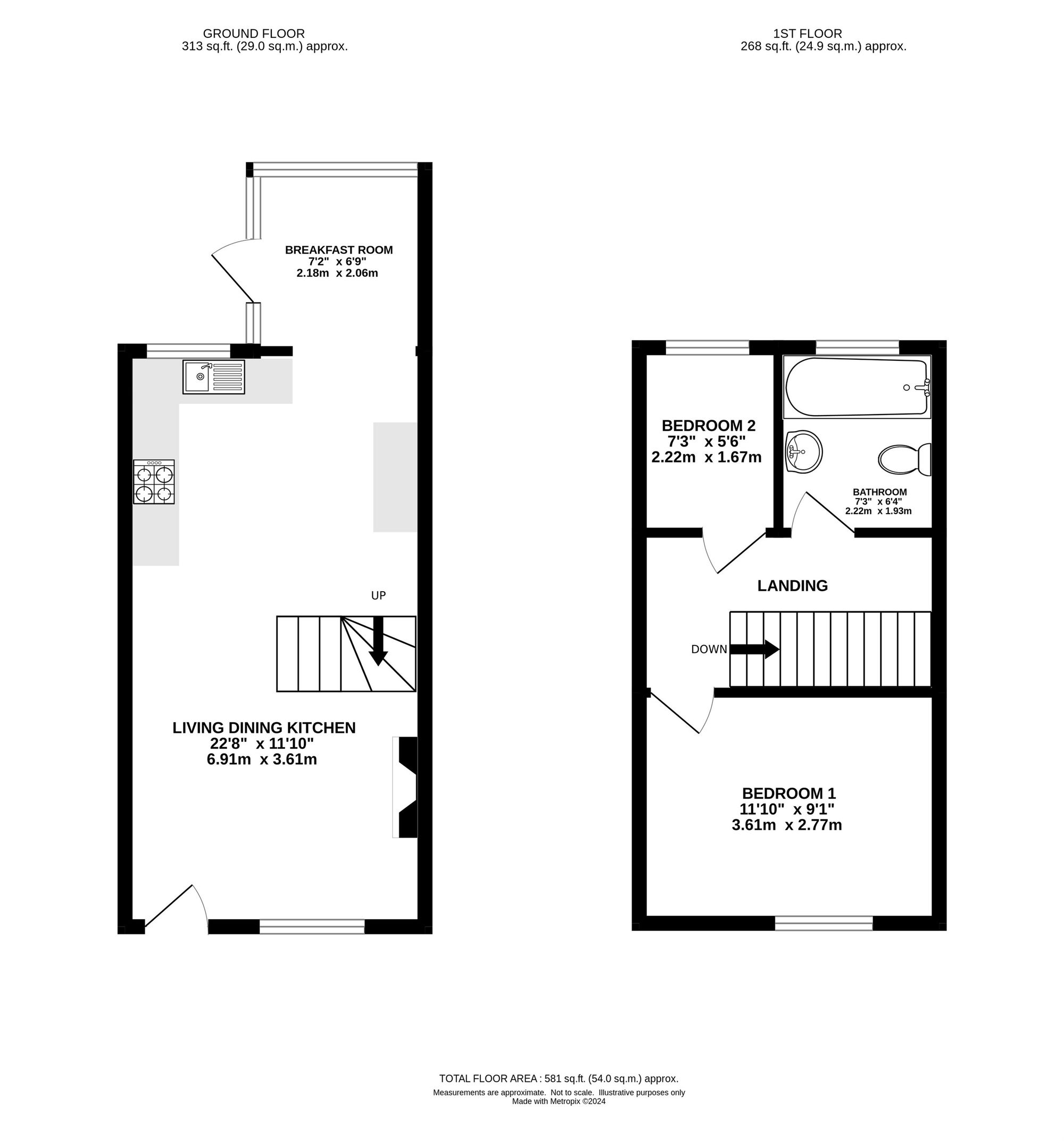 98 Town Lane, Knutsford floorplan