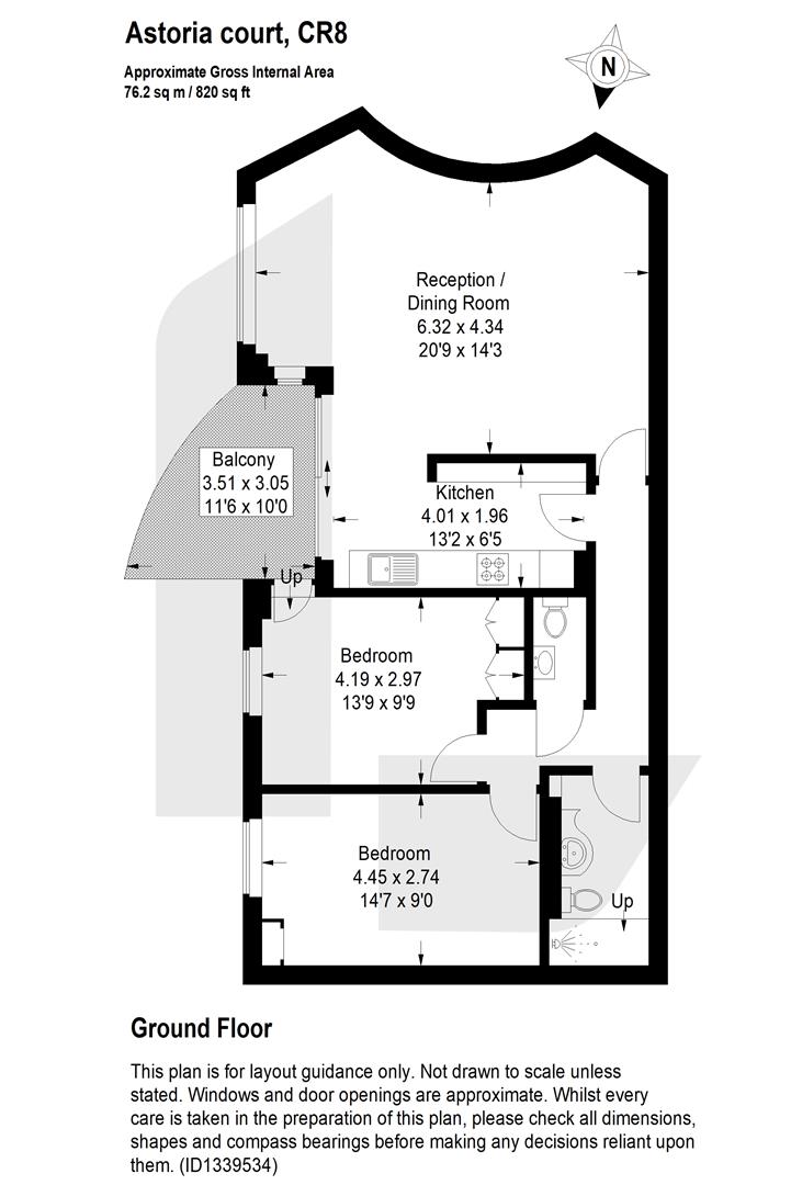 116, High Street, Purley floorplan