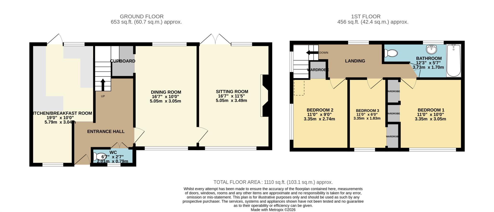 17, Glebelands, Frome floorplan