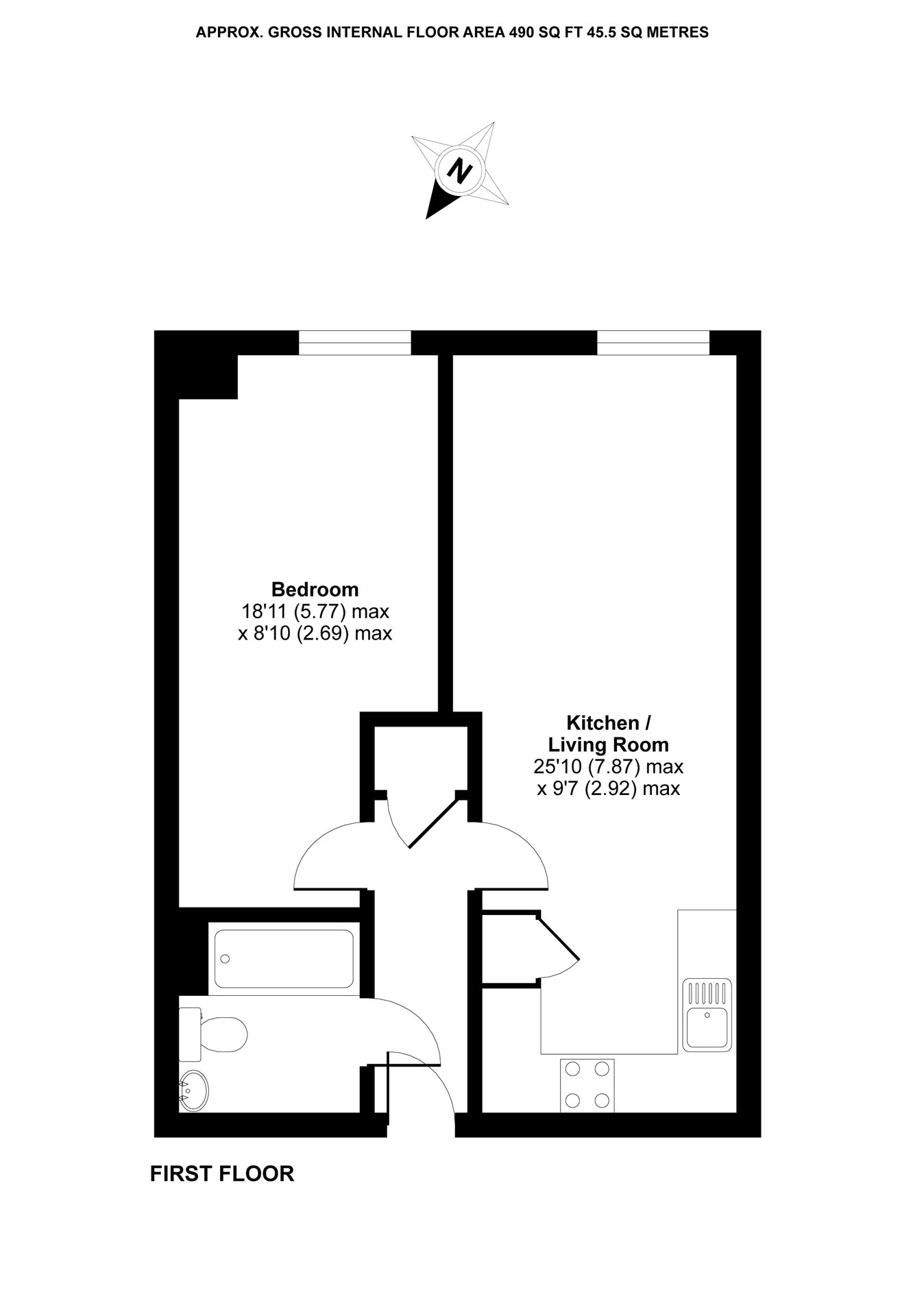 1 Bedrooms Flat to rent in Swan Court, Toad Lane, Camberley, Surrey GU17