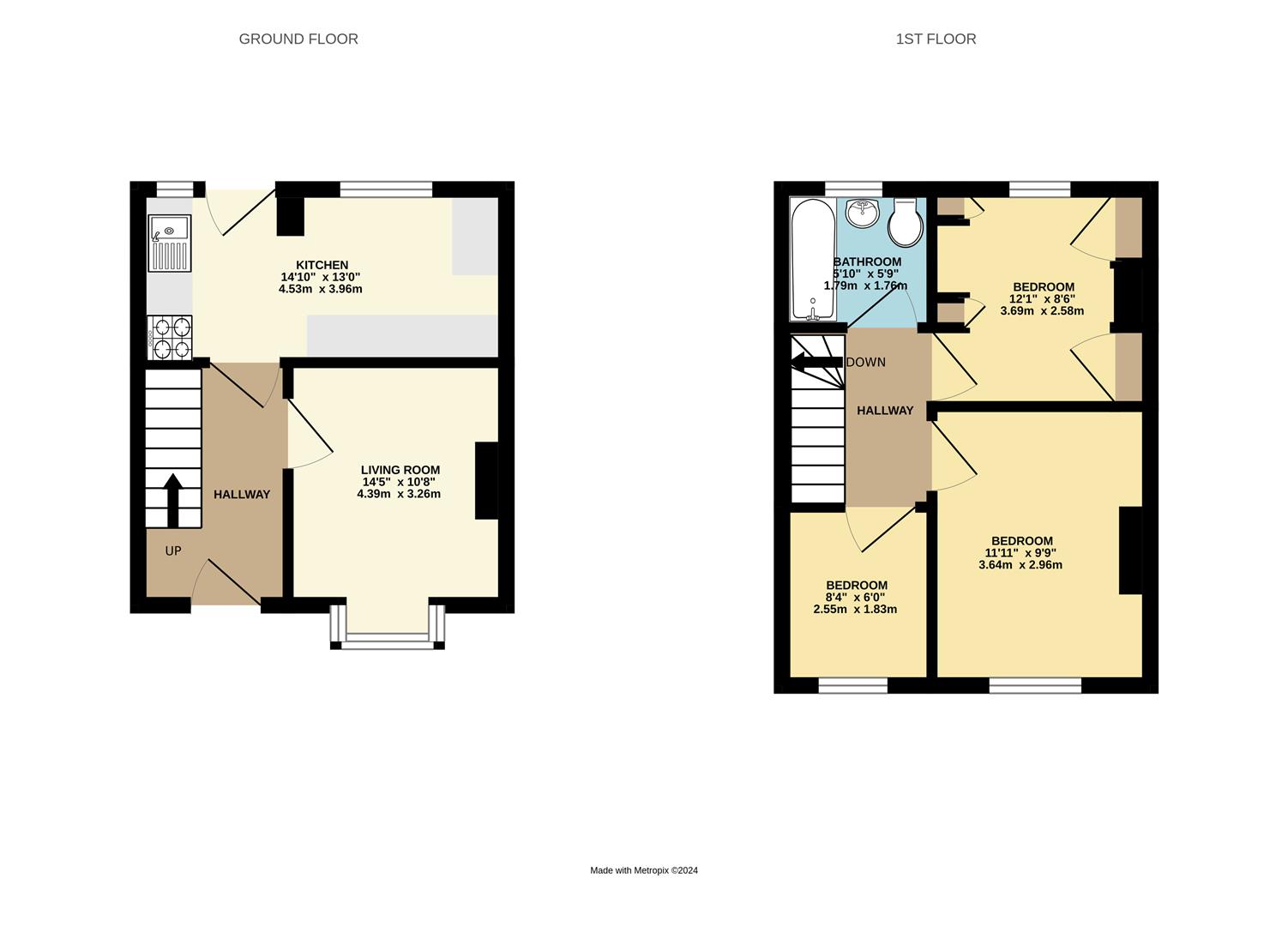 14, Broomgrove Road, Hastings floorplan