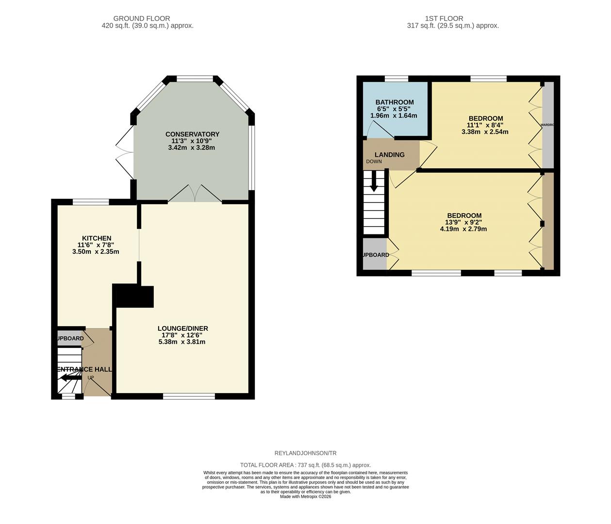 103, The Readings, Harlow floorplan