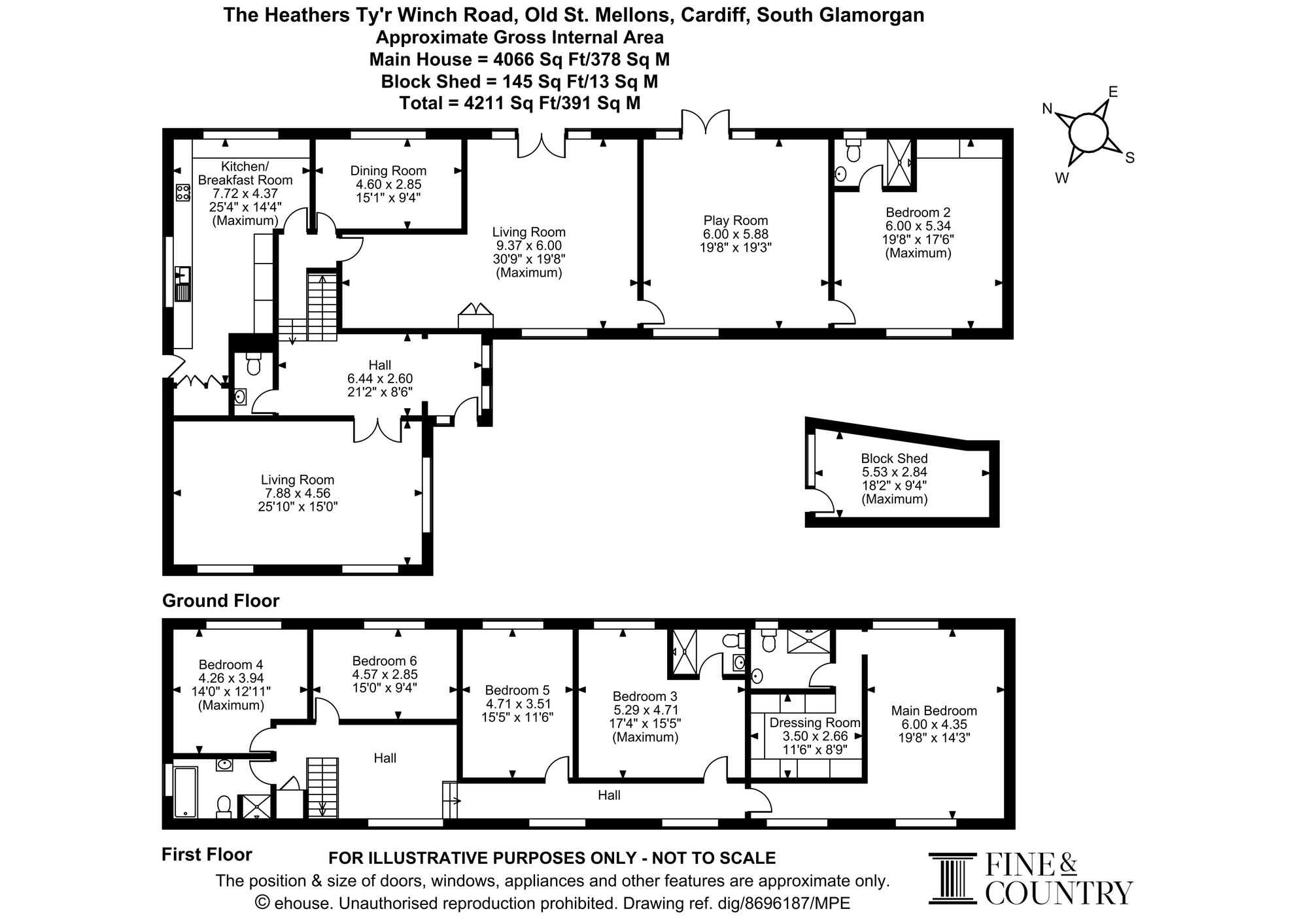 The Heathers Ty'r Winch Road, Cardiff floorplan