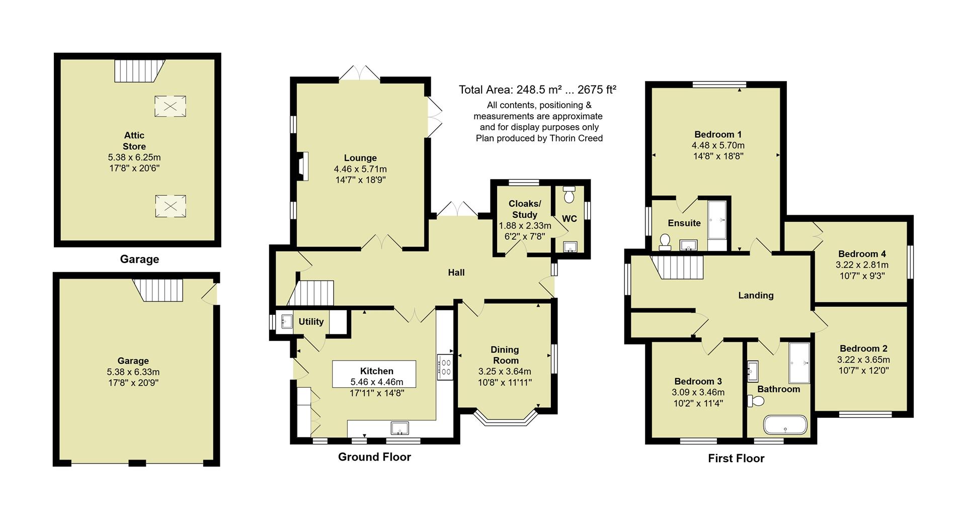 Raylings House, The Meadows, Stone floorplan