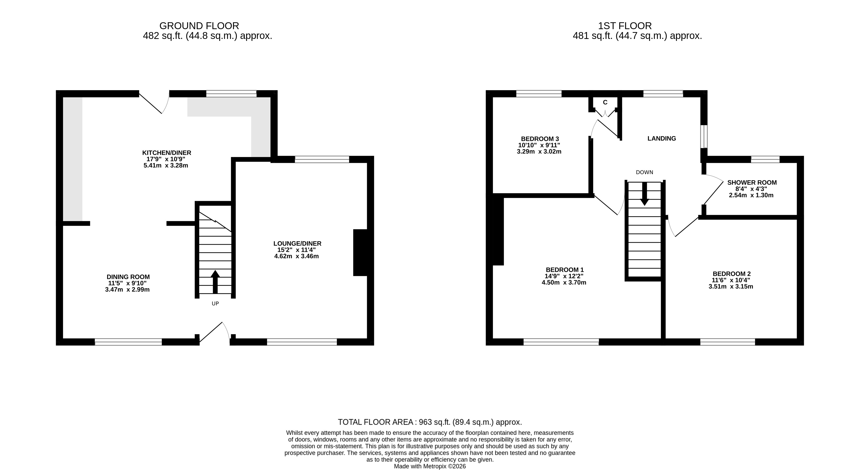 11, Hawkswood Grove, West Yorkshire floorplan