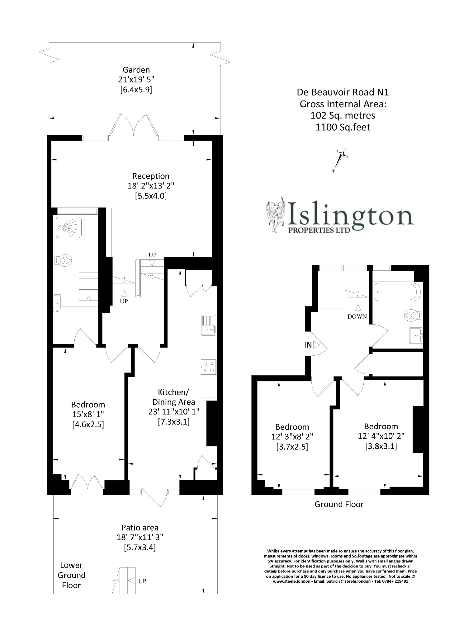 1 Bedrooms Flat to rent in De Beauvoir Road, De Beauvoir N1