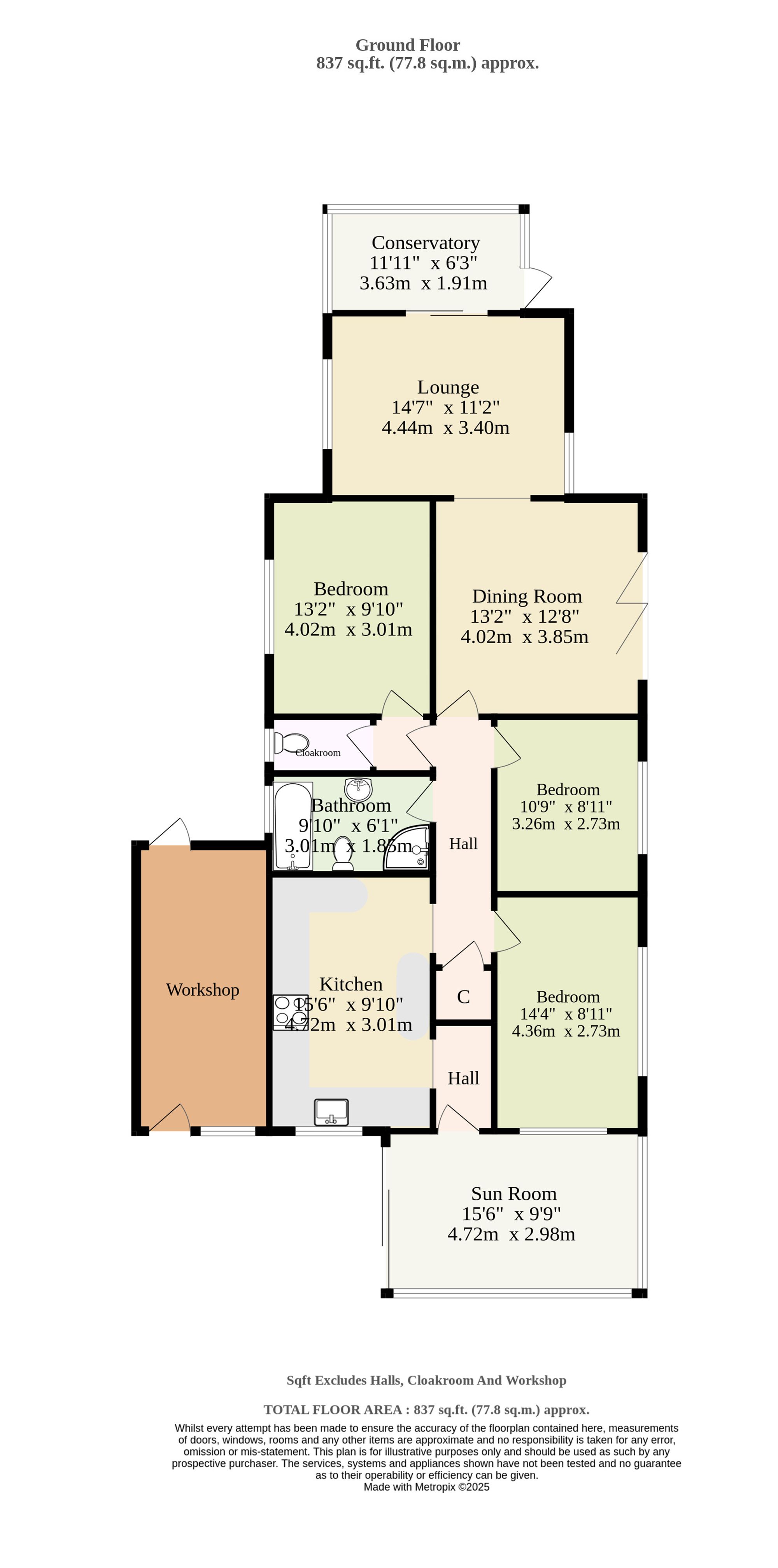 56 California Crescent, Great Yarmouth floorplan