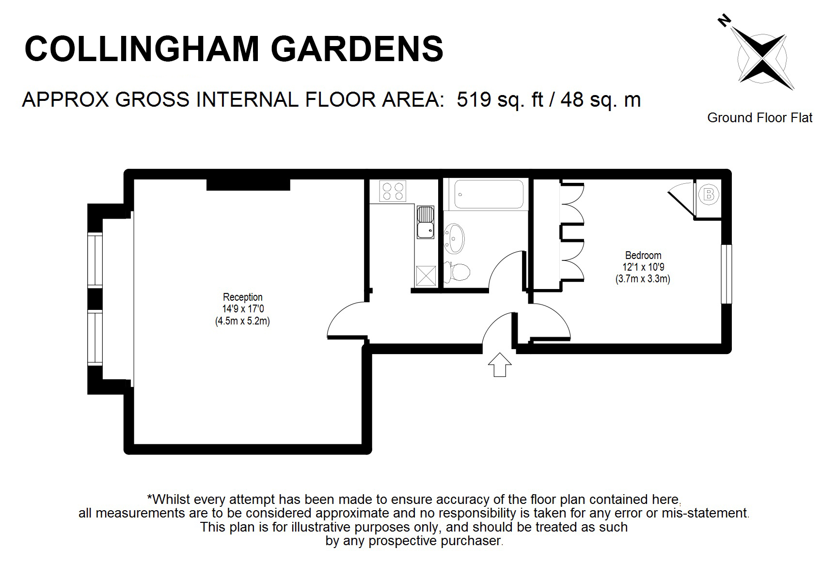 1 Bedrooms Flat to rent in Collingham Gardens, Earls Court SW5