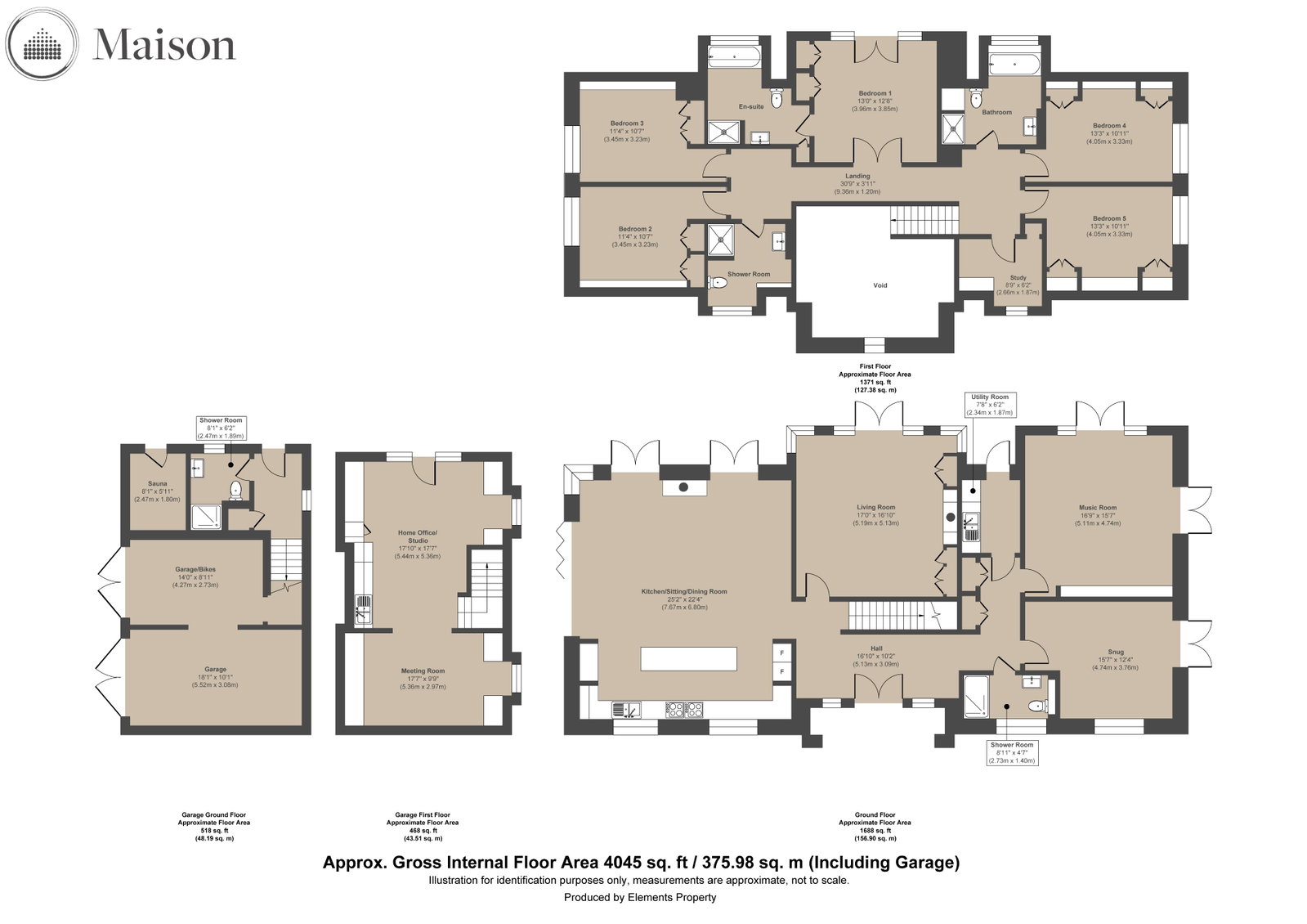 Oak Holm, Summerhouse Road, Godalming floorplan