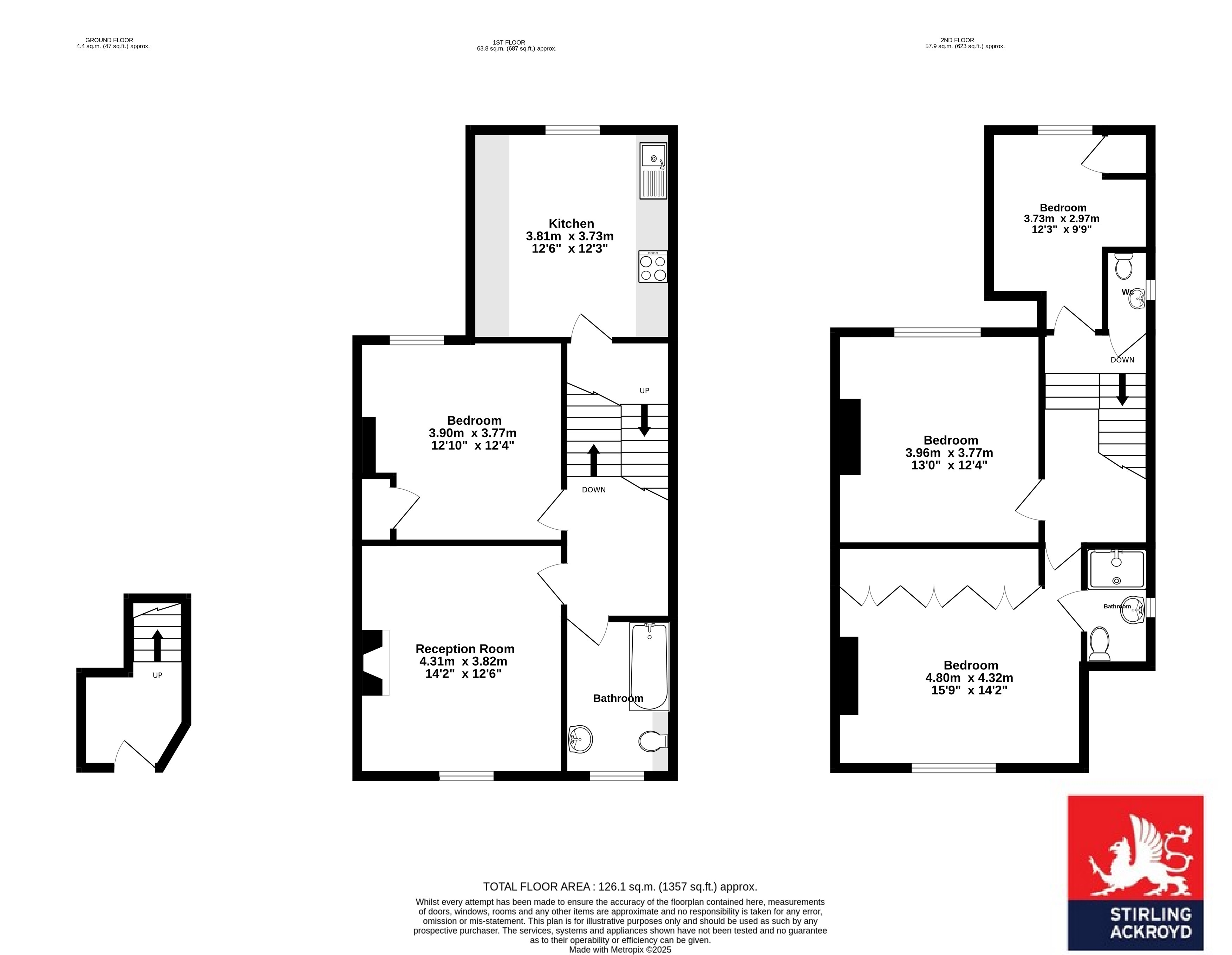 6B, Dents Road, London floorplan