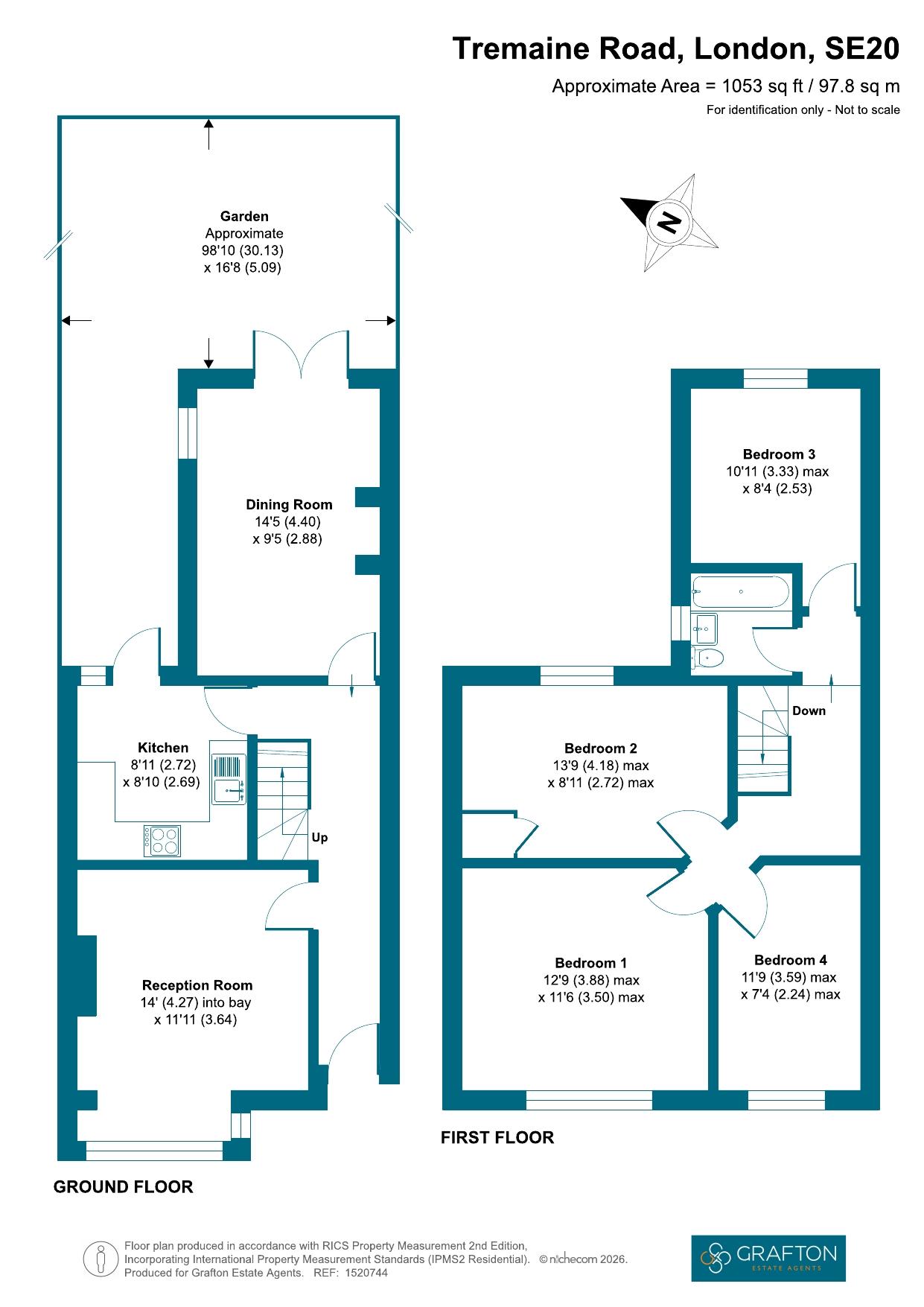 54, Tremaine Road, London floorplan