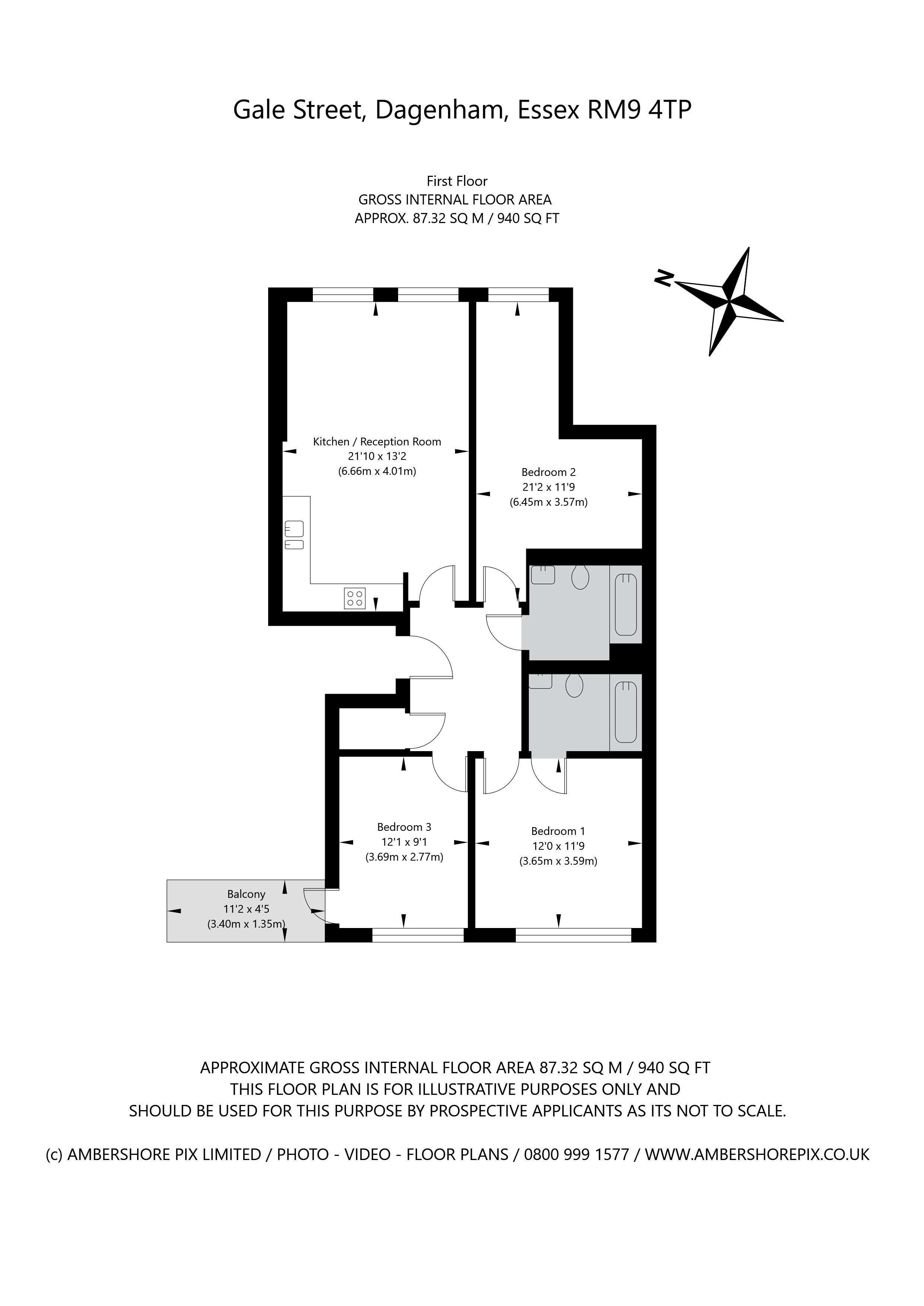 Flat 5, Milford Court, Gale Street, Dagenham floorplan