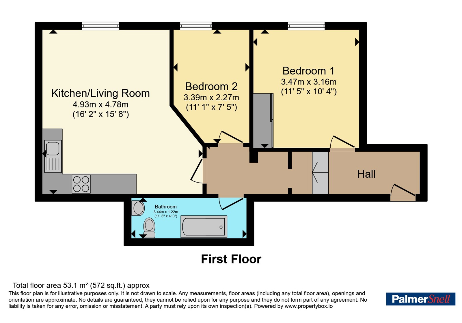 10, Hengistbury House 33-35,, Purewell, Dorset floorplan