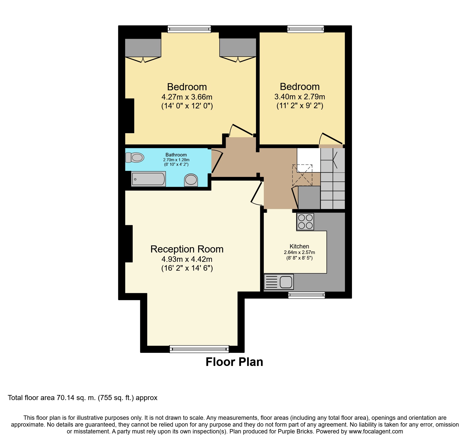 2 Bedrooms Flat for sale in Drakefield Road, Balham / Tooting SW17