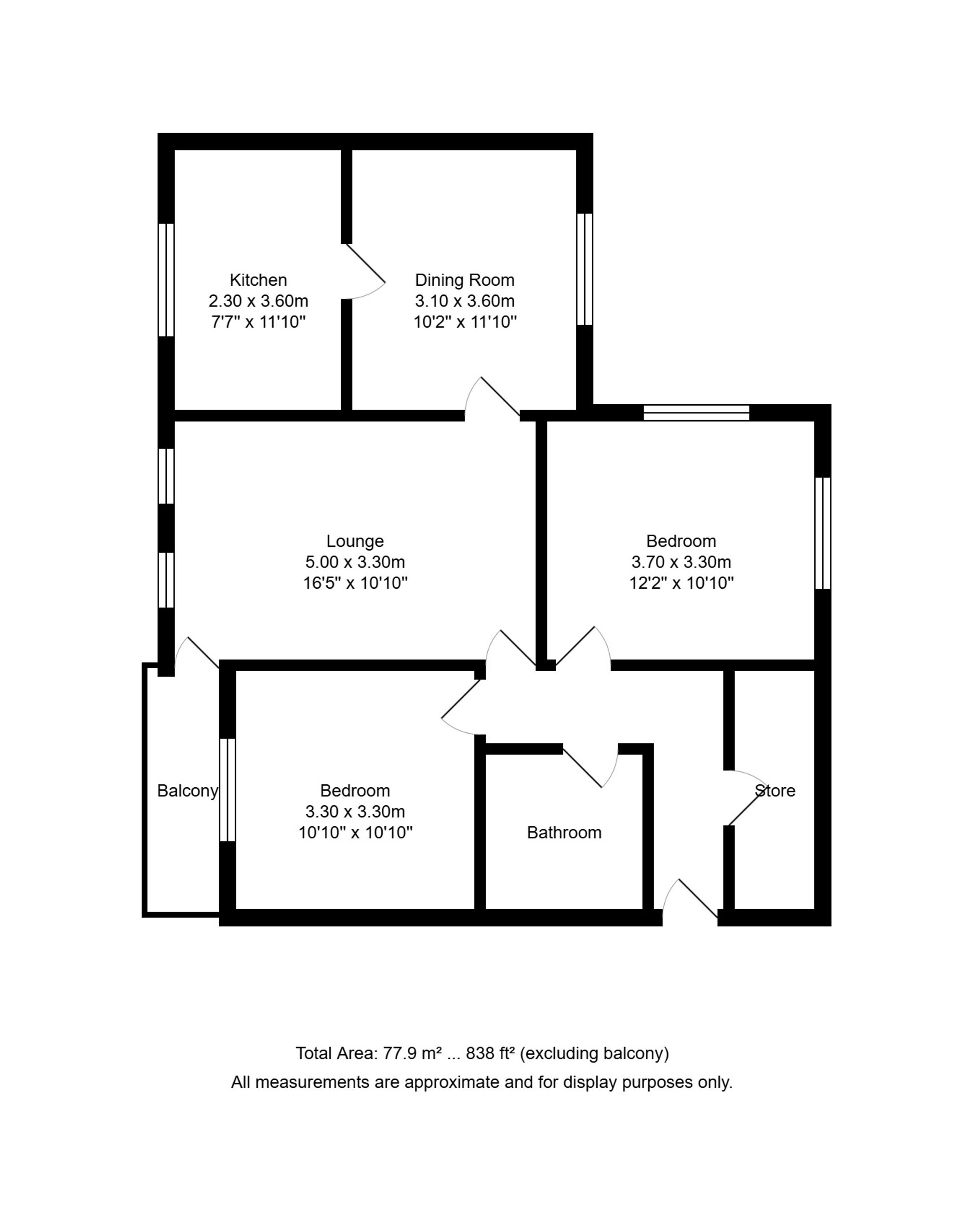 7 Viceroy Court Lord Street, Southport floorplan