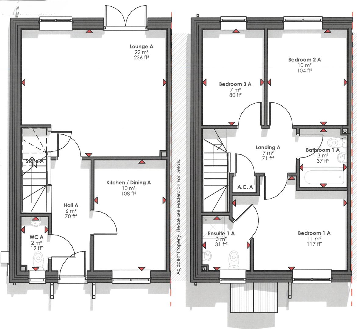 The George, Plot 47, Llys Daniel (The George) (50 Llys  Morfydd), Swansea floorplan