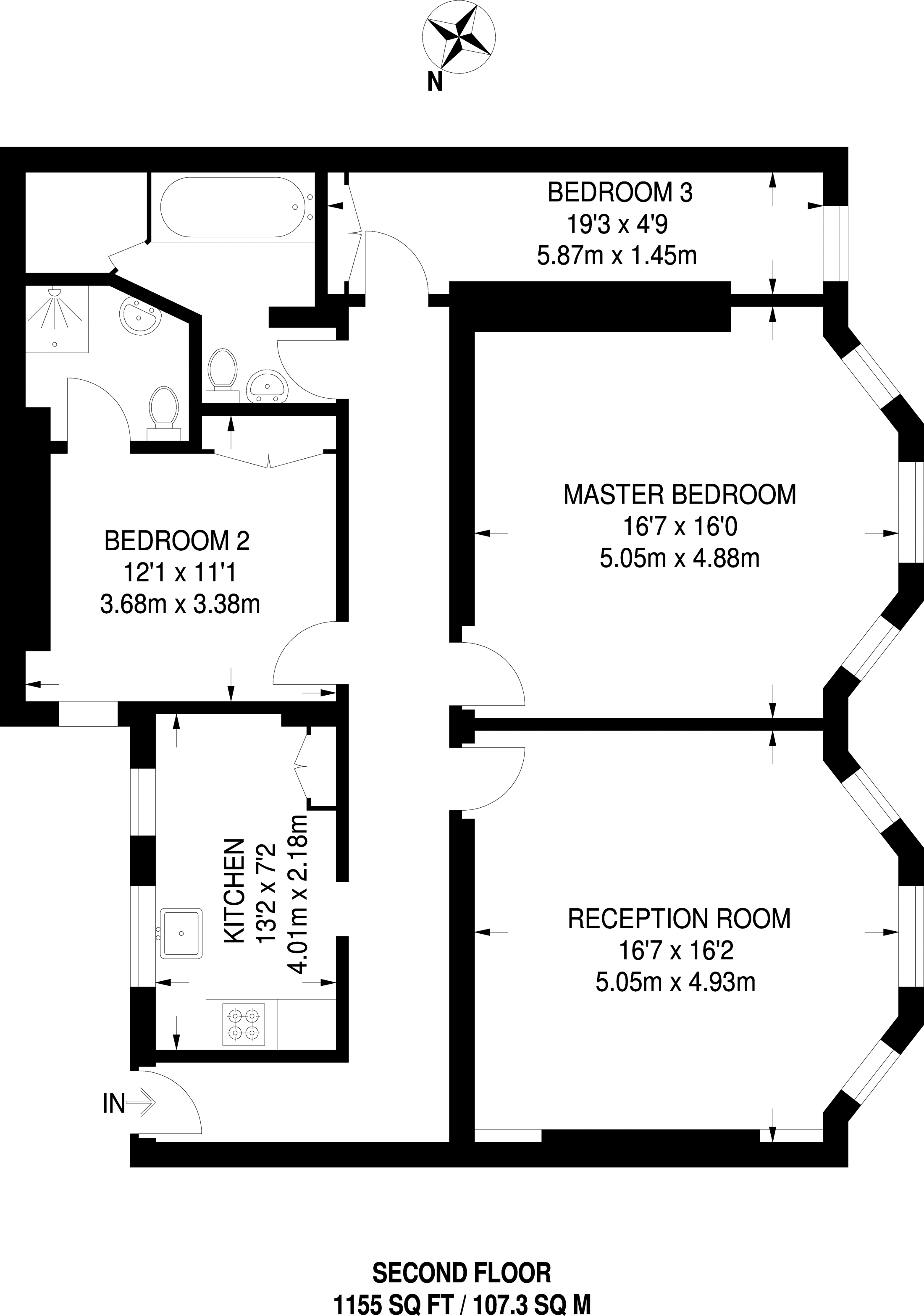 3 Bedrooms Flat to rent in Kensington Court, Kensington W8