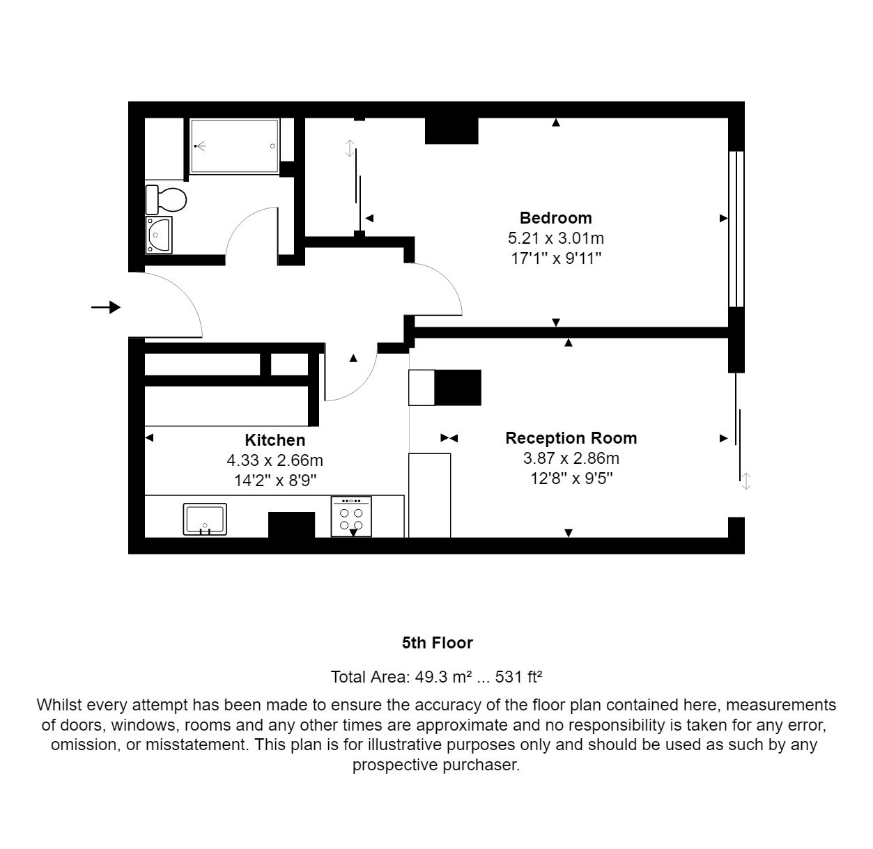 1 Bedrooms Flat for sale in Albert Embankment, Albert Embankment, London SE1