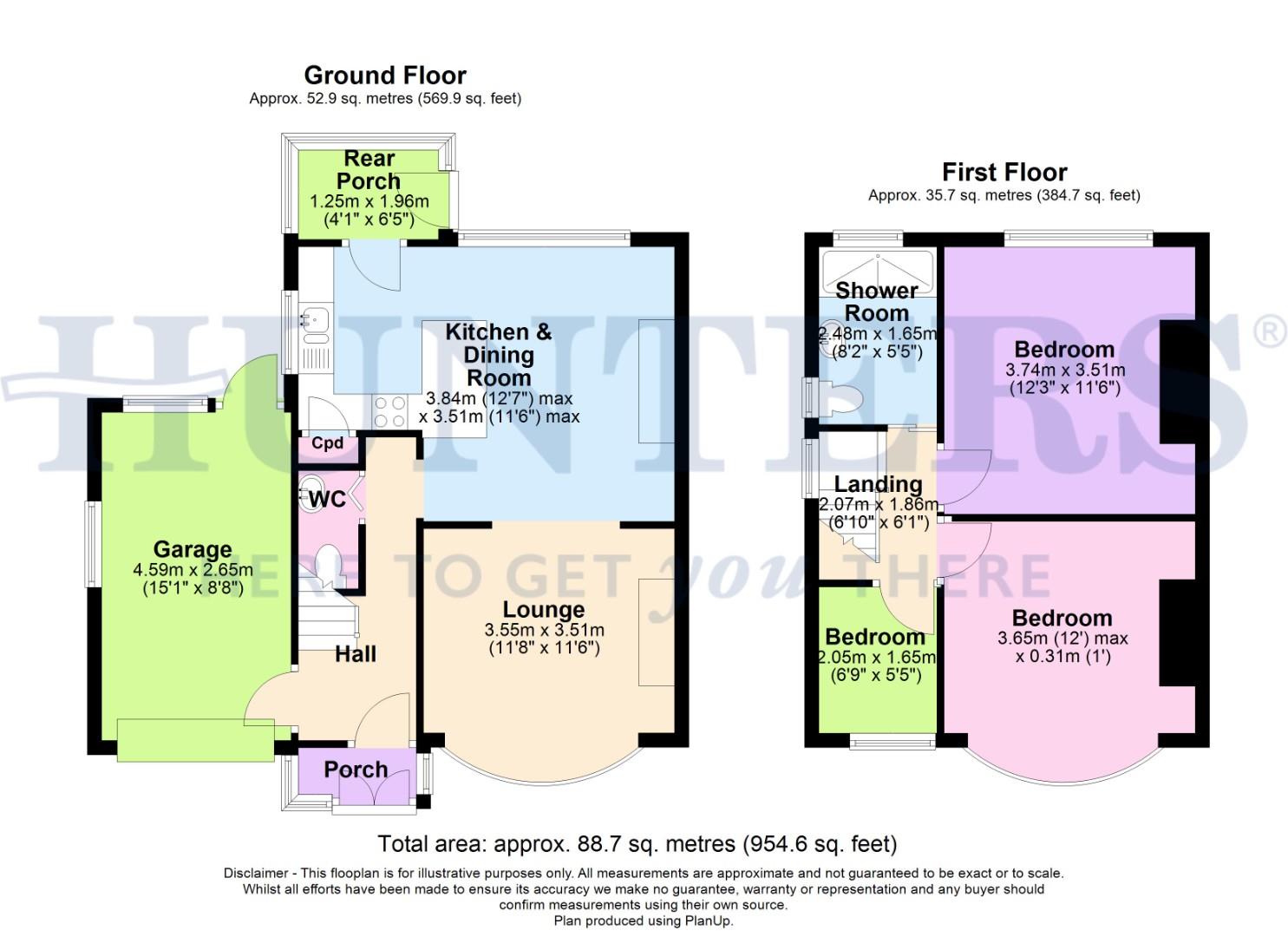 1, Uplands, Manchester floorplan
