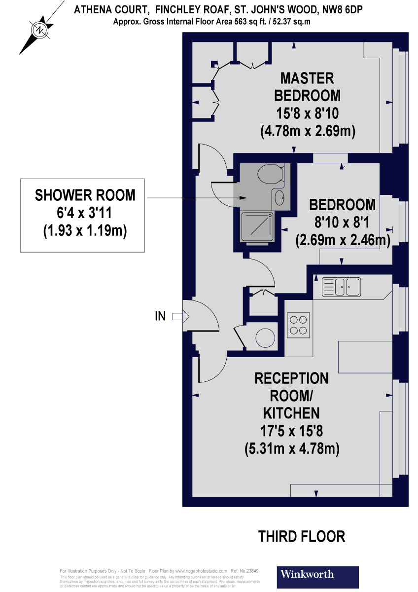 9, Athena Court, St John's Wood floorplan