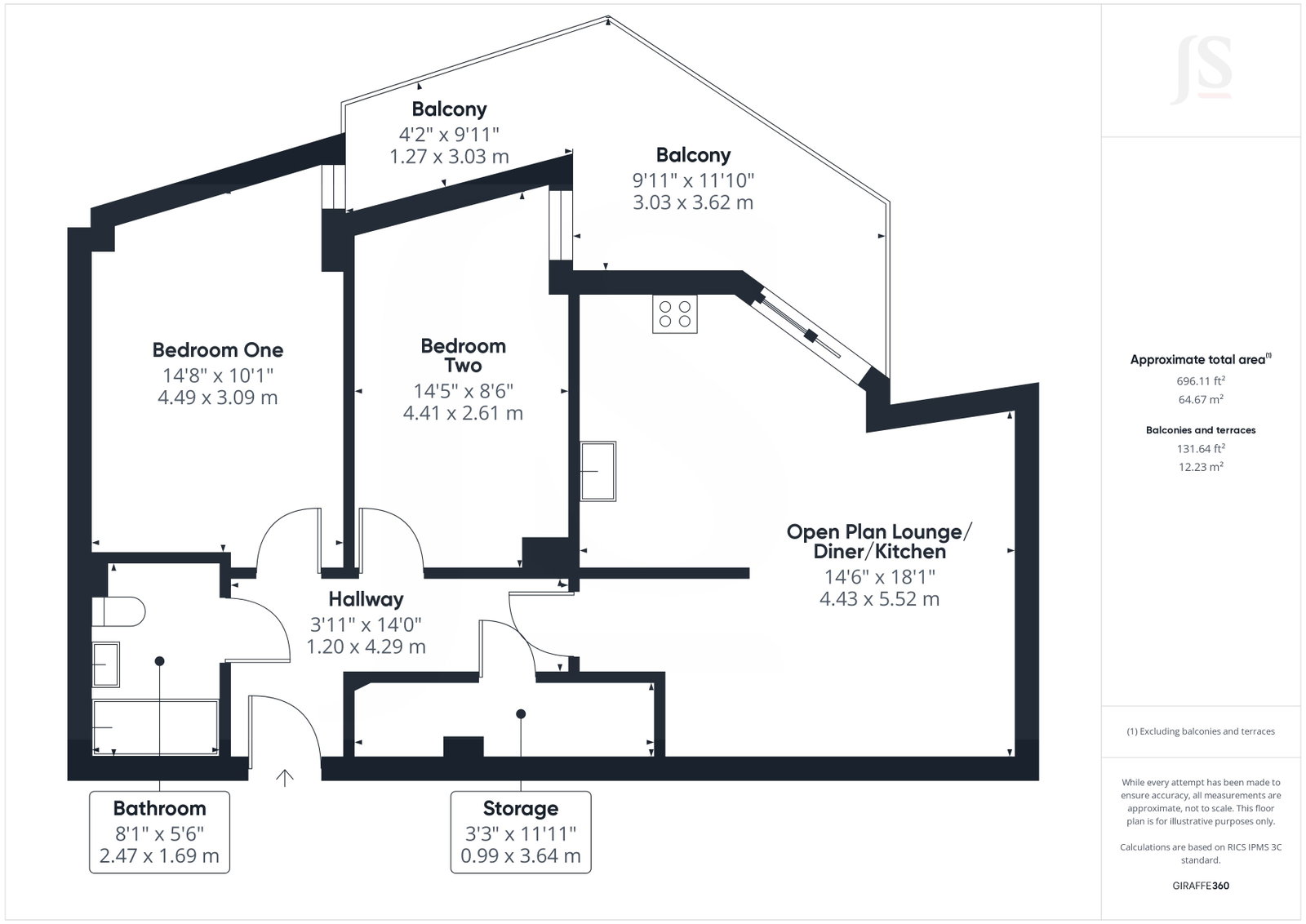 Flat 72 Mariner Point, Brighton Road, Shoreham-by-Sea floorplan