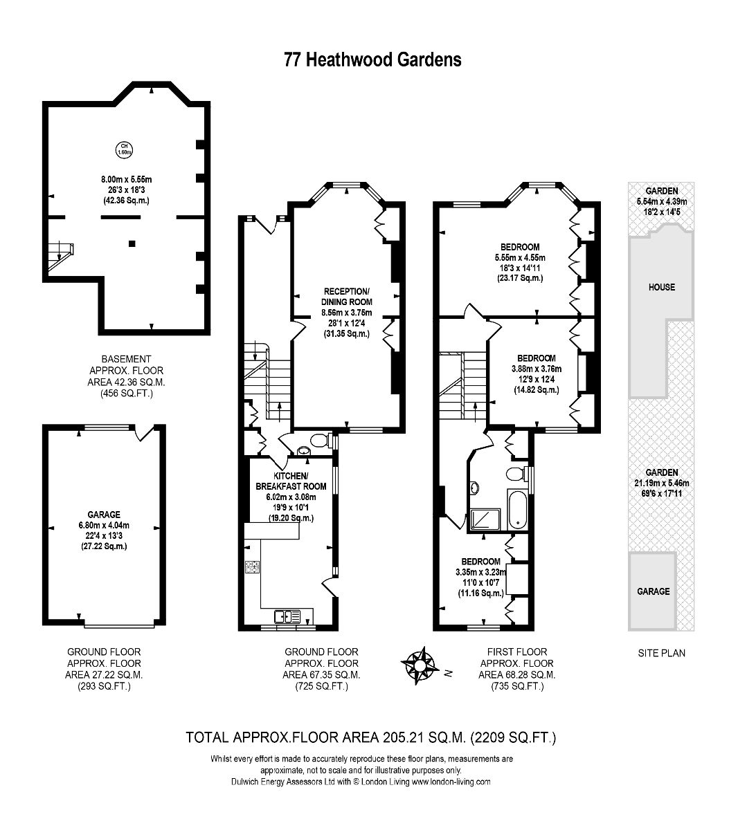 77 Heathwood Gardens, London floorplan