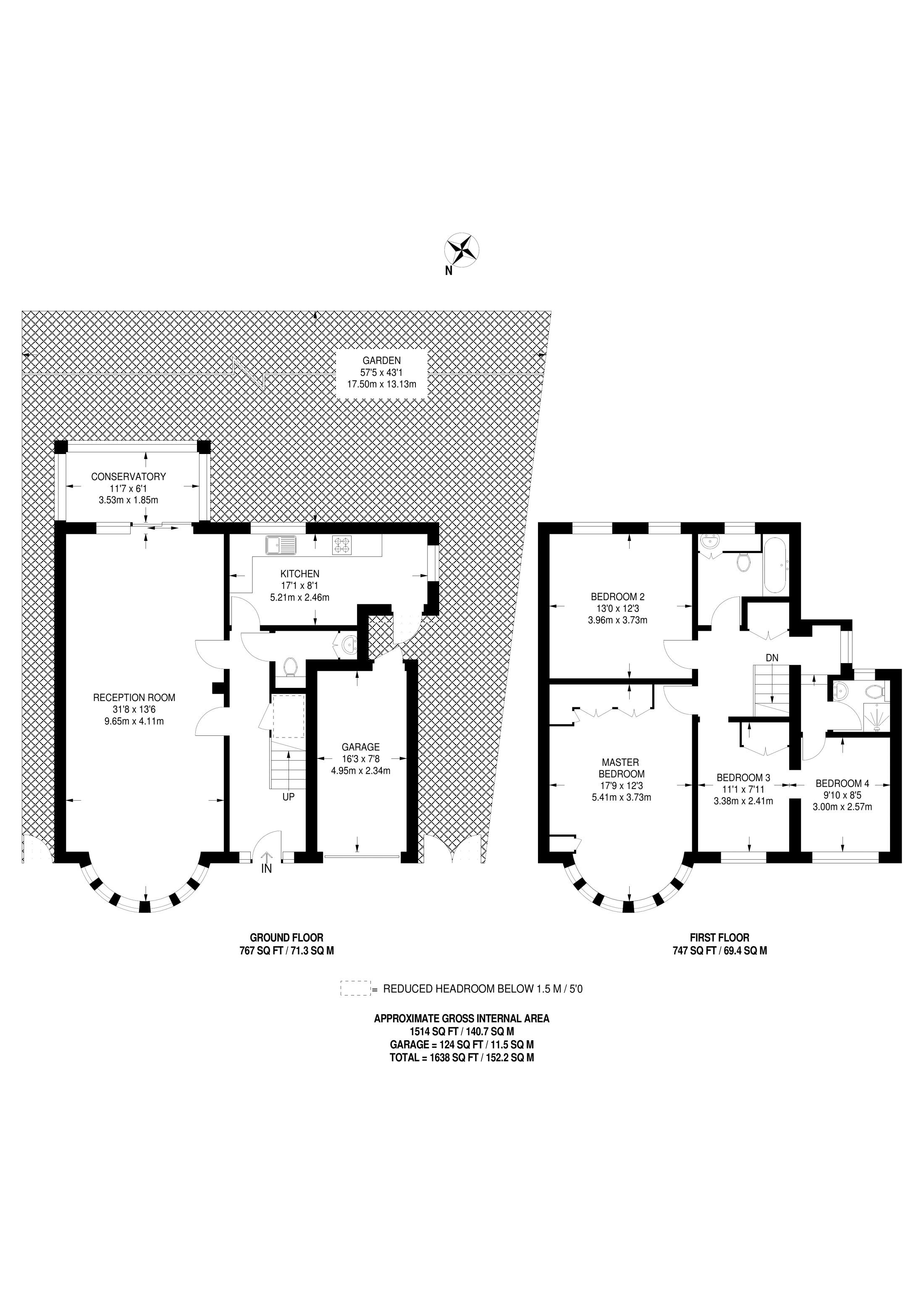 4 Bedrooms Detached house for sale in Downfield, Worcester Park KT4