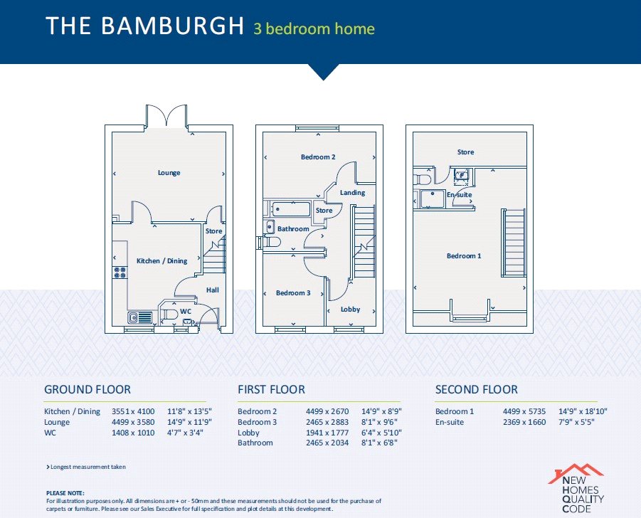 Dee Gardens - Bamburgh,, Ffordd Yr Aber, Garden City floorplan