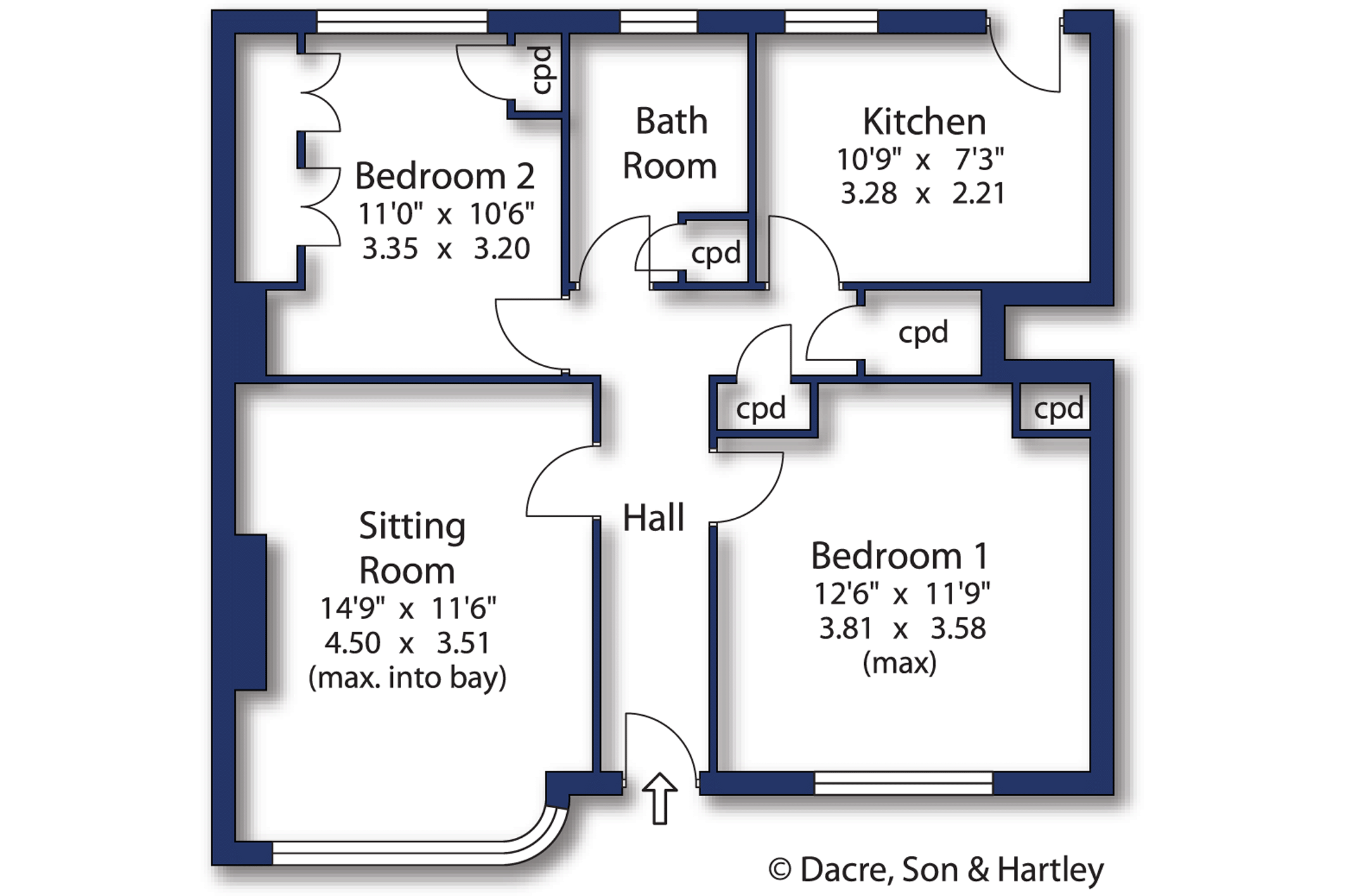 2 Bedrooms Flat for sale in Redesdale Gardens, Leeds, West Yorkshire LS16