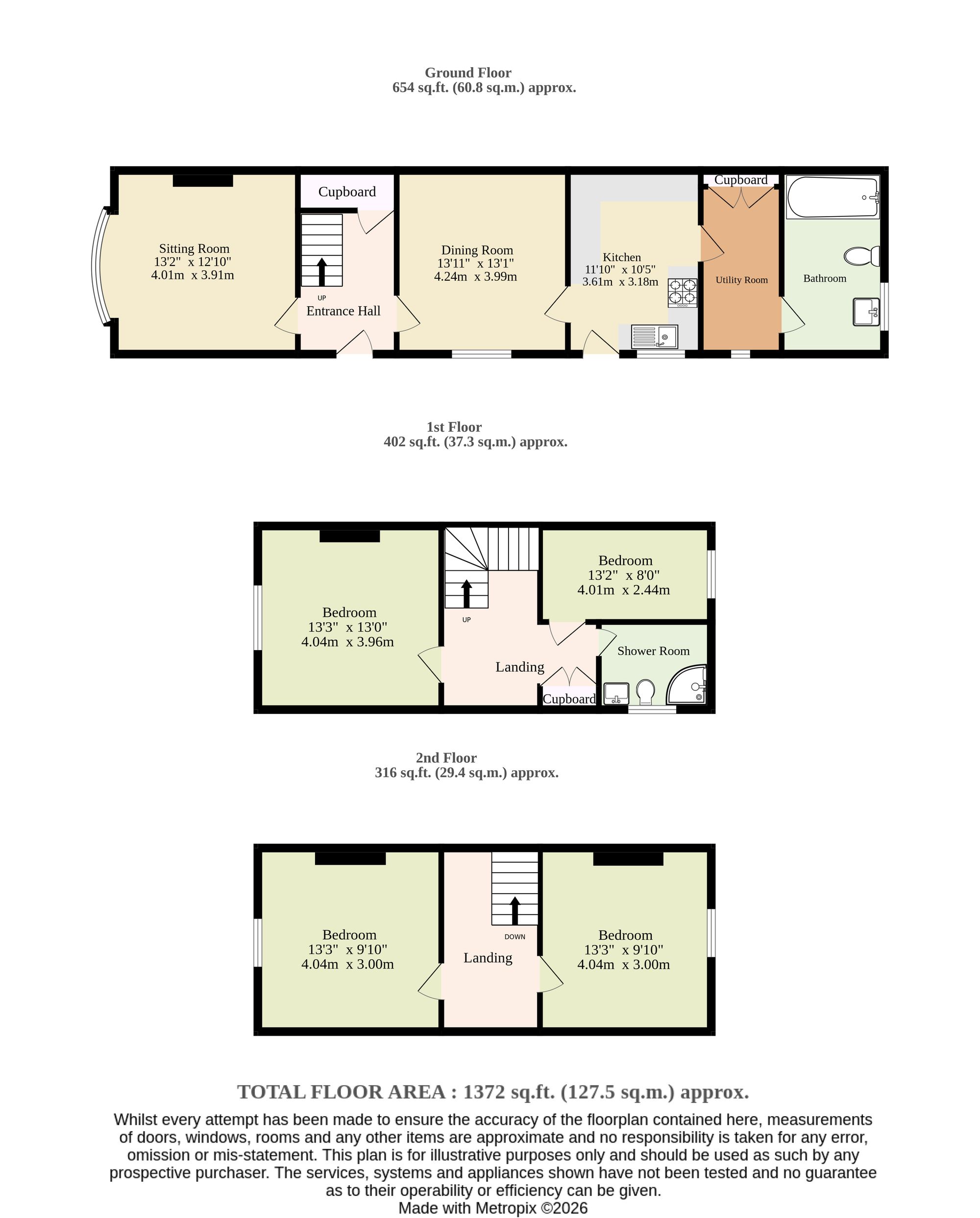 64 Norwich Road, North Walsham floorplan