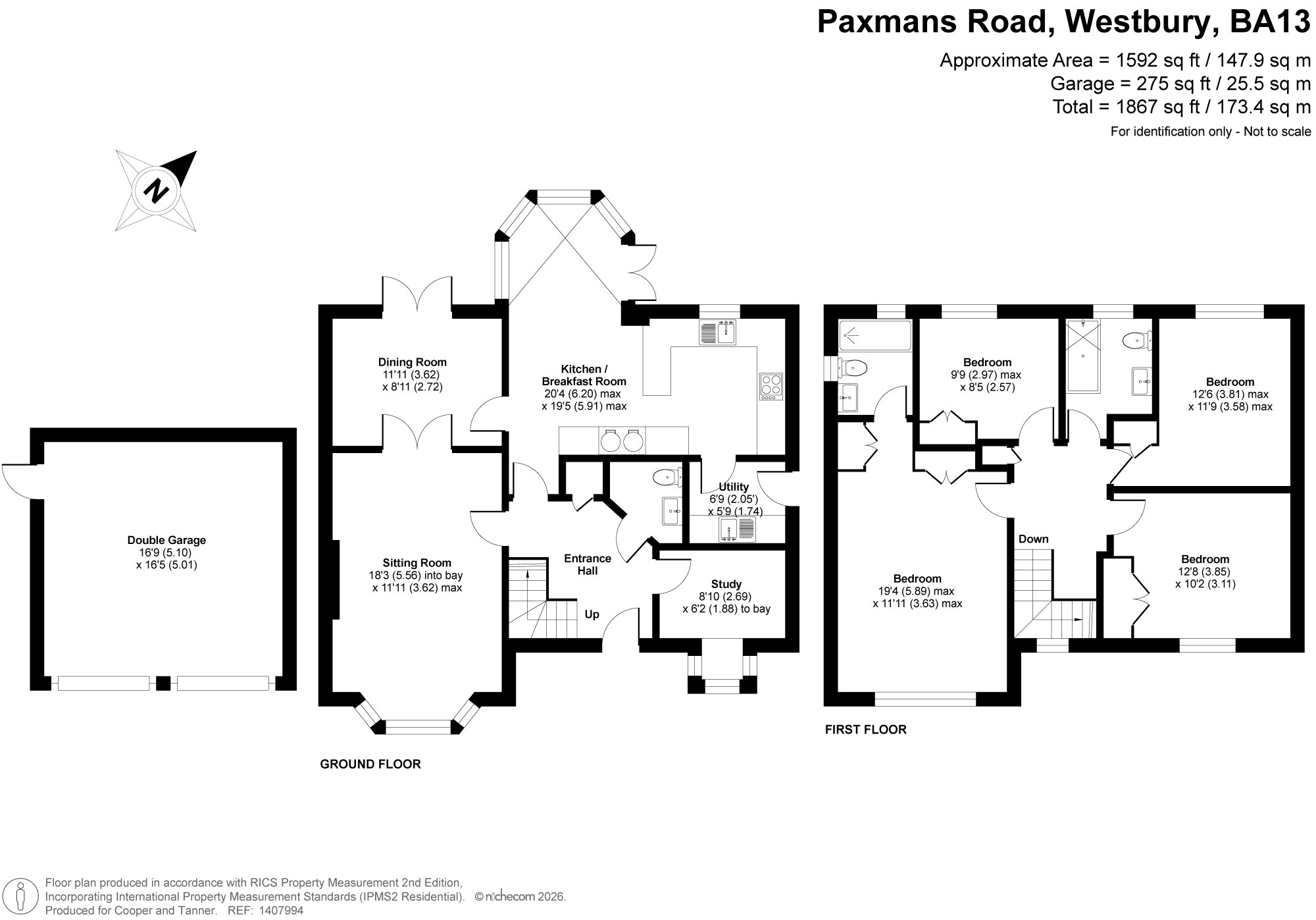 45, Paxmans Road, Westbury floorplan